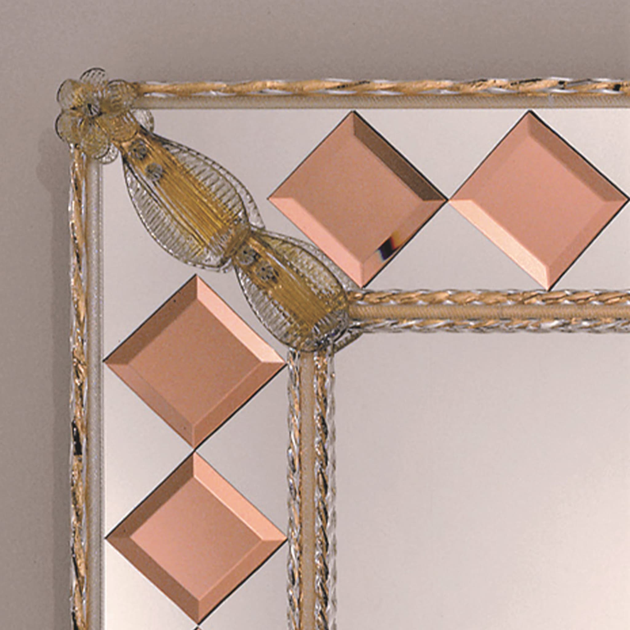 Conterie Pink Squares Murano Glass Mirror - Alternative view 1