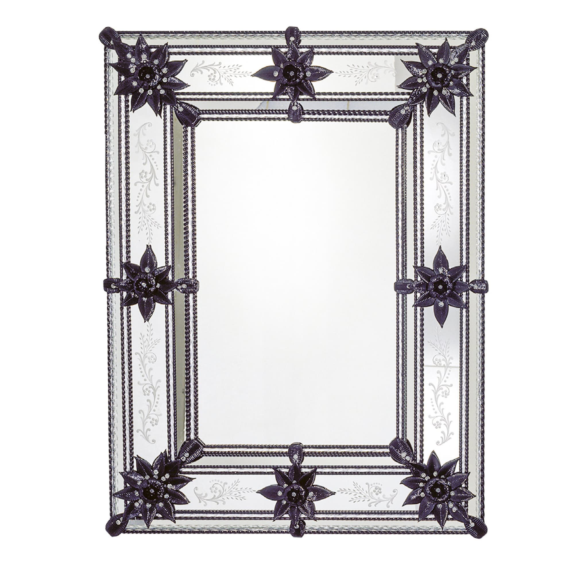 Bellini Muranoglas-Spiegel im venezianischen Stil - Hauptansicht