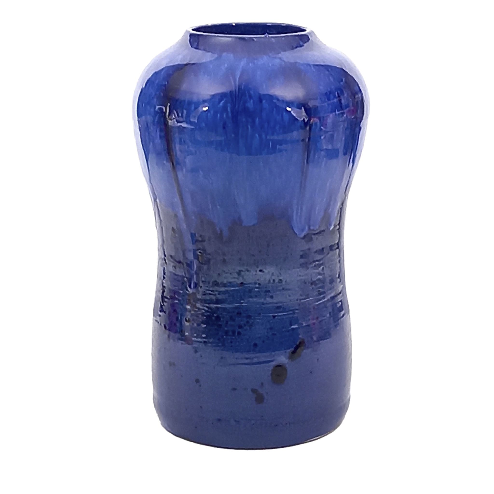 Fast blaue Erdnuss-Vase - Hauptansicht