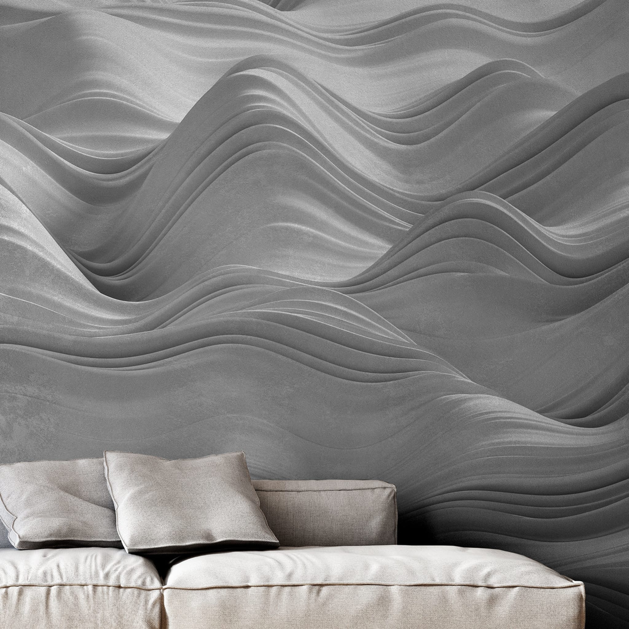 Waves Textured Wallpaper - Alternative view 1