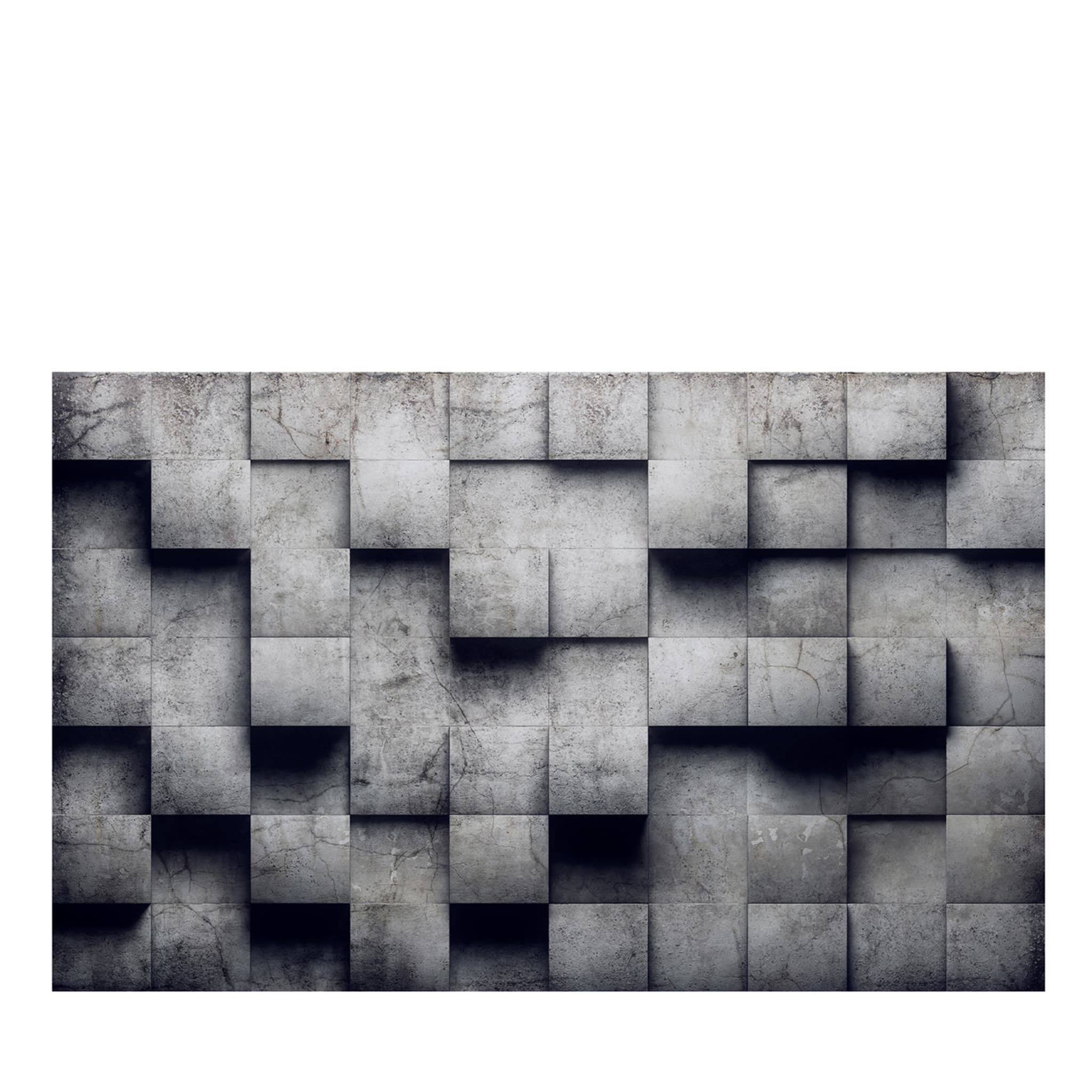 3D Squares Textured Wallpaper - Main view