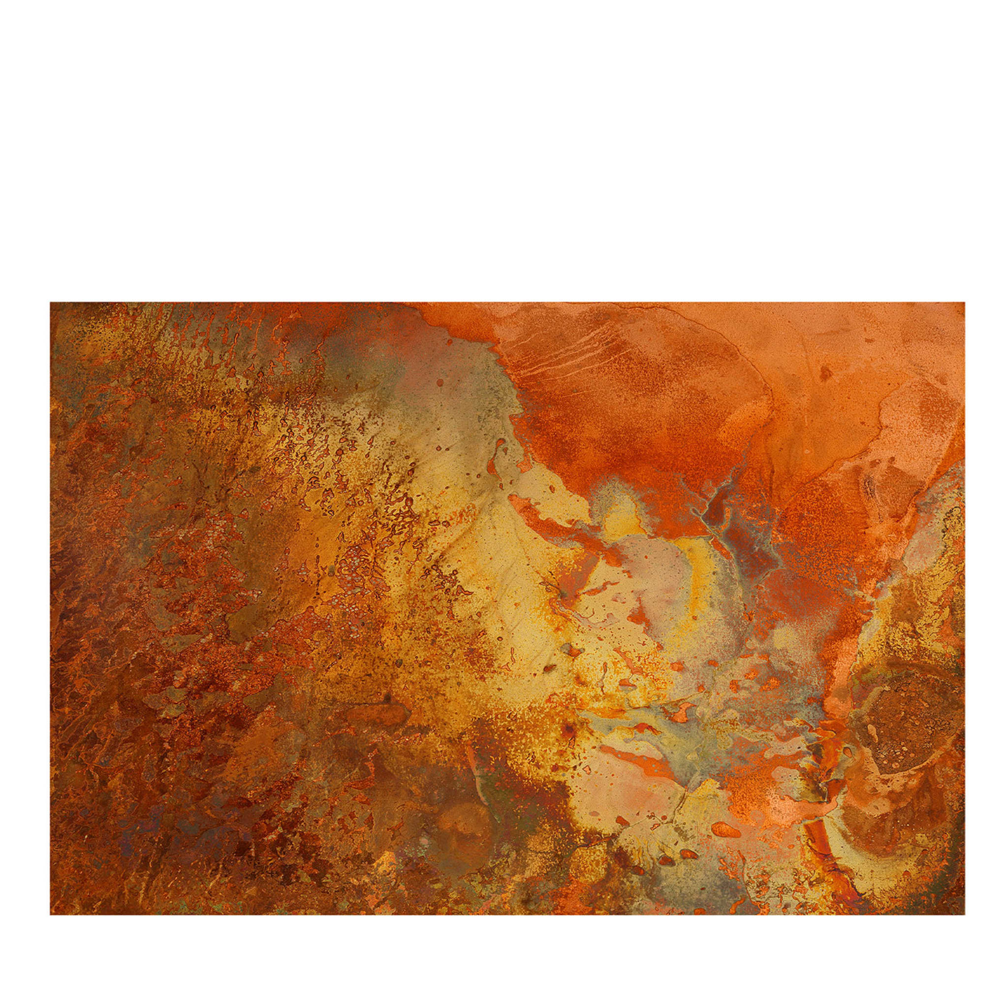 Papel pintado texturizado naranja nº 1 - Vista principal