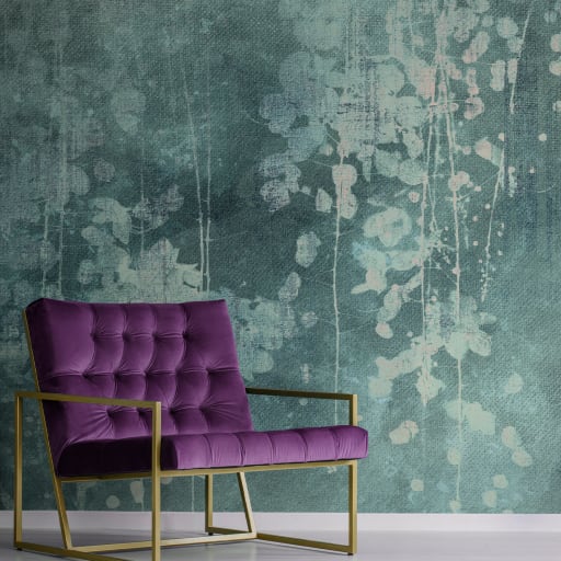 Ambra Blue Handcrafted Textured Wallpaper Affreschi & Affreschi