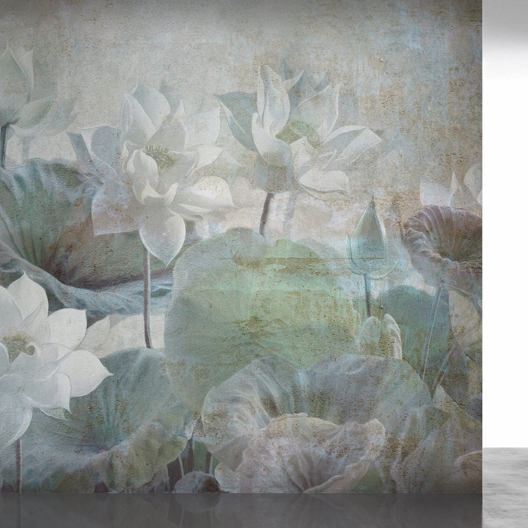 Flowers Textured Wallpaper - Alternative view 1