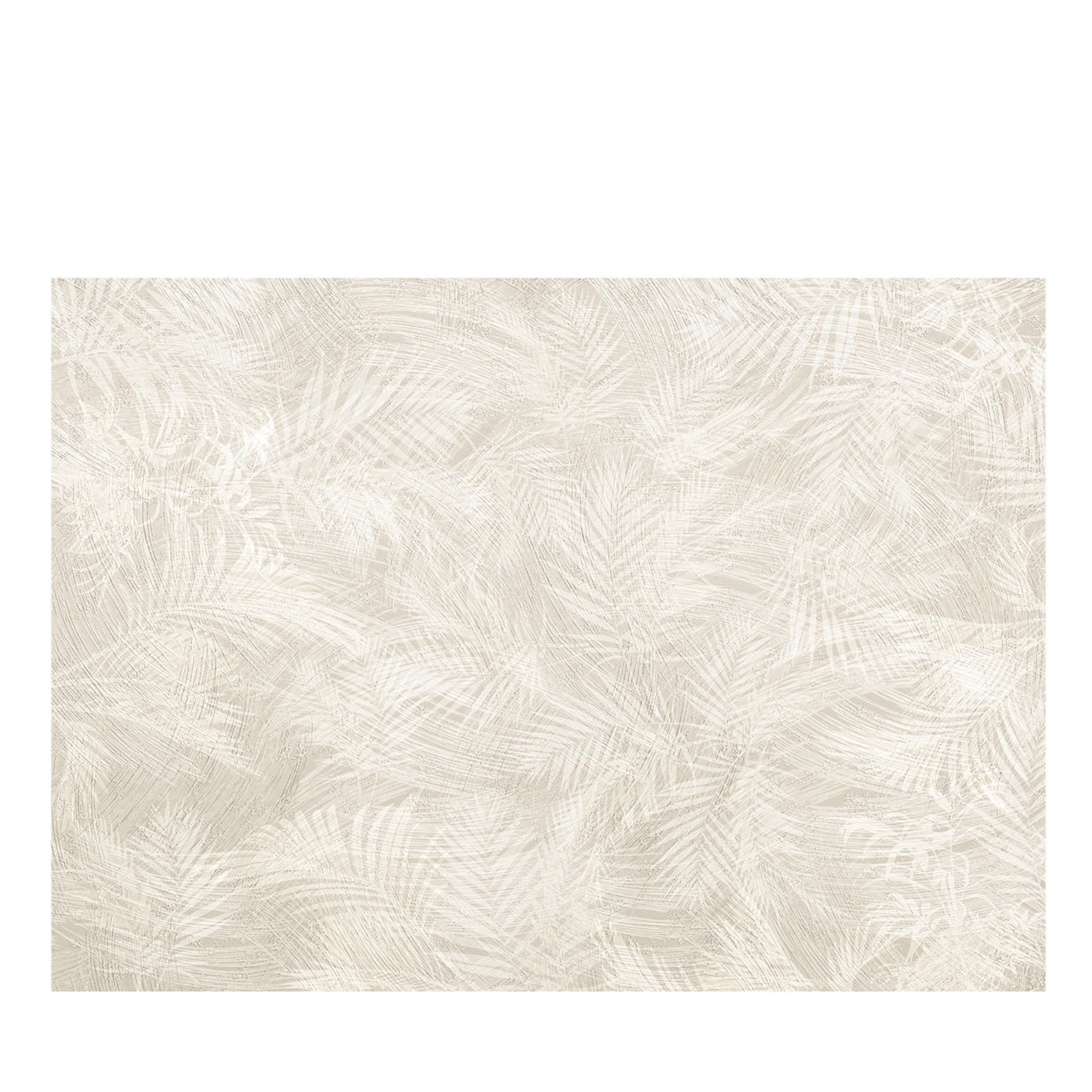 Beige Palm Leaves Textured Wallpaper - Main view