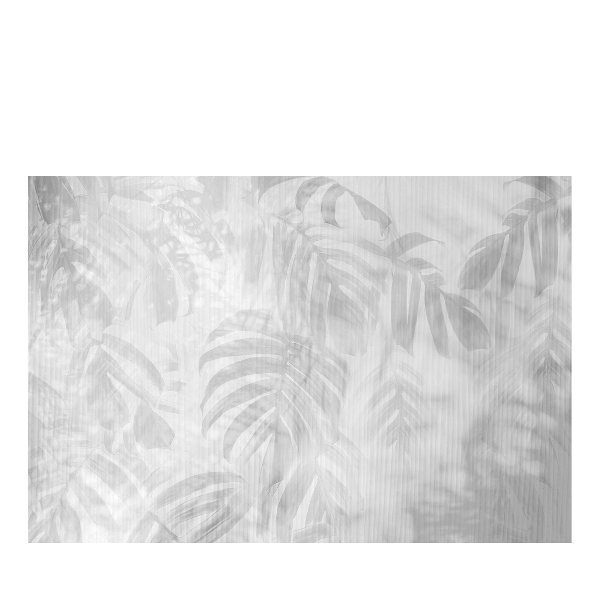 Monochrome Palmblätter Strukturtapete - Hauptansicht