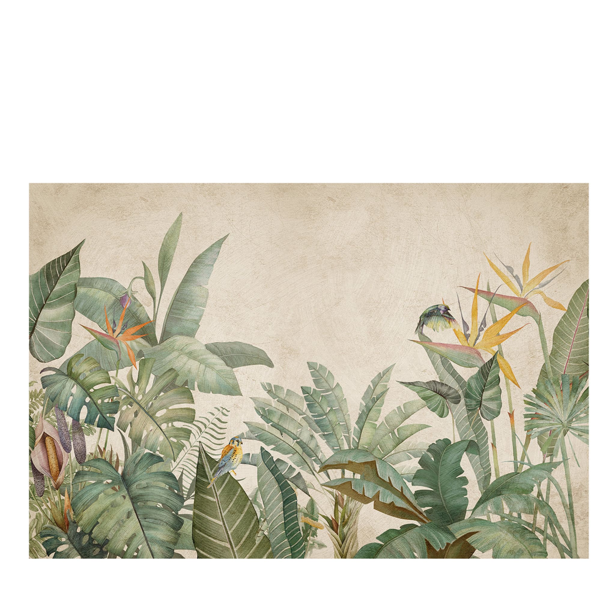 Exotic Jungle Textured Wallpaper - Main view