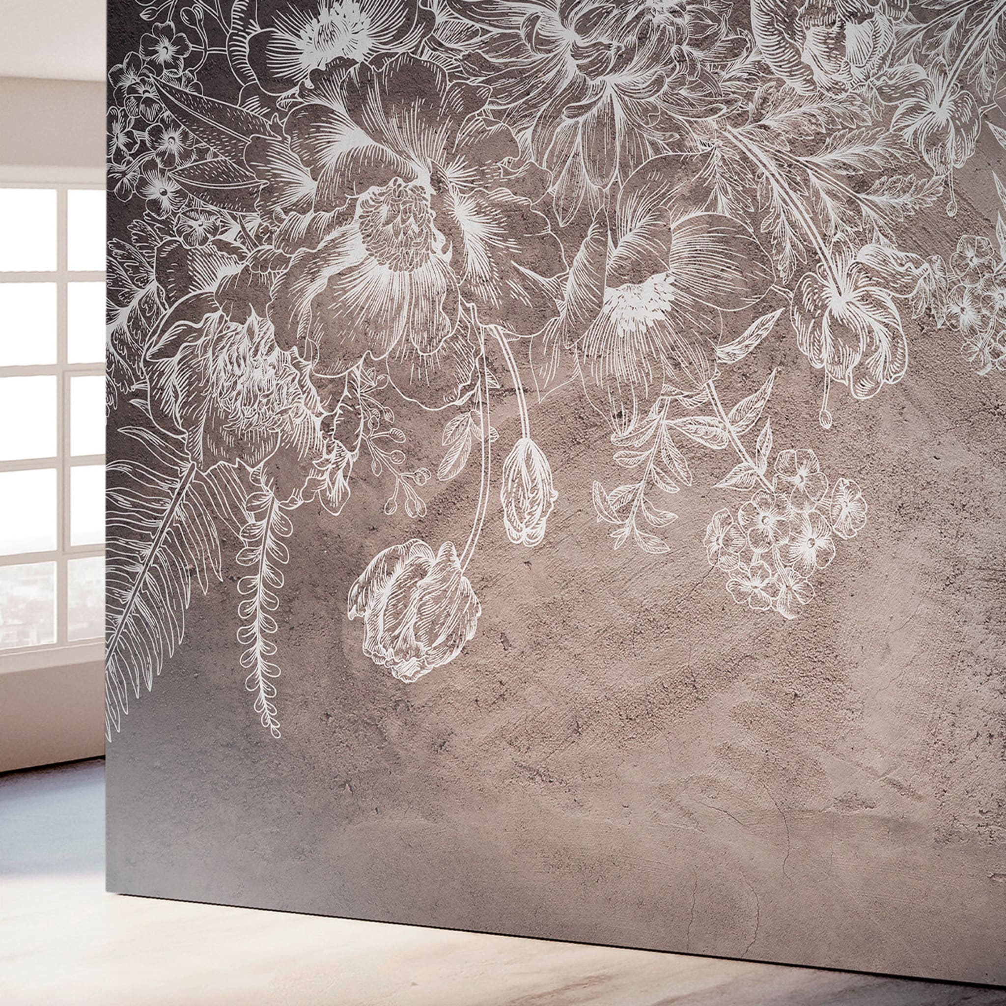 Flower Abstract textured wallpaper - Alternative view 1