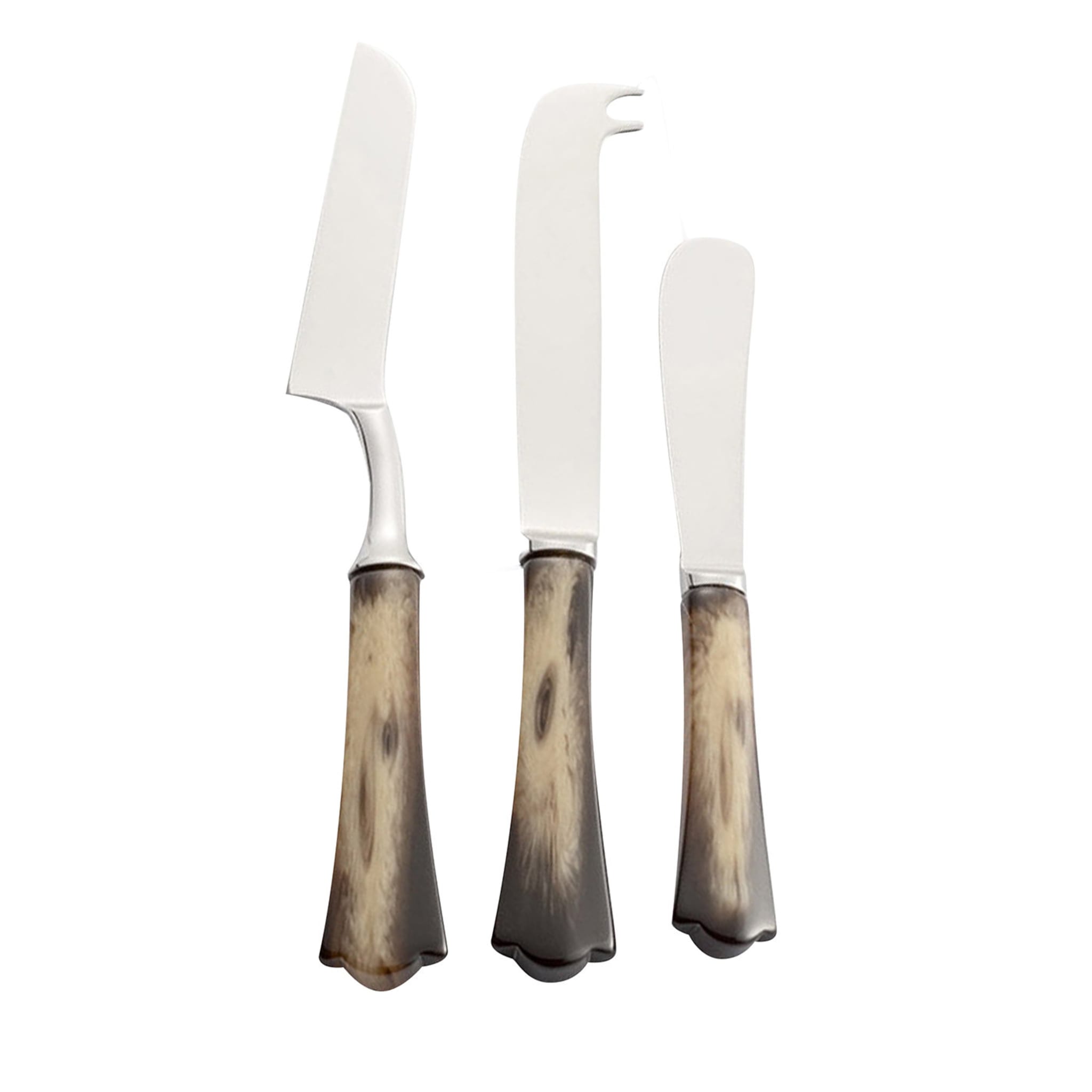Coltellerie Berti Hand Forged Cheese Knives Boxed Set of 3 - Red