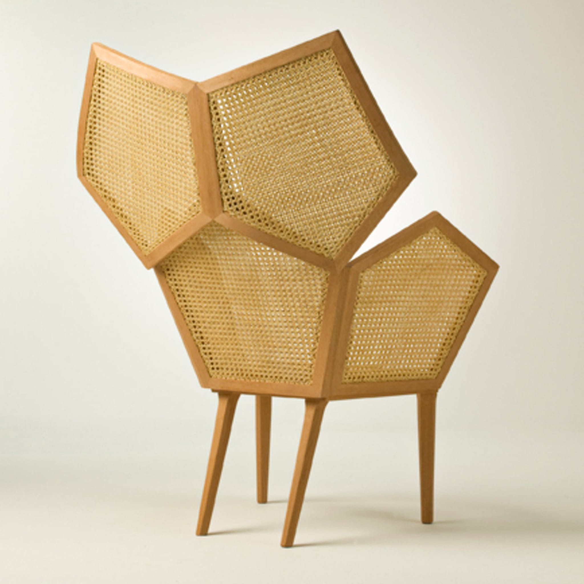 Lui 5/A Armchair in Natural Cane by Philippe Bestenheider - Alternative view 1