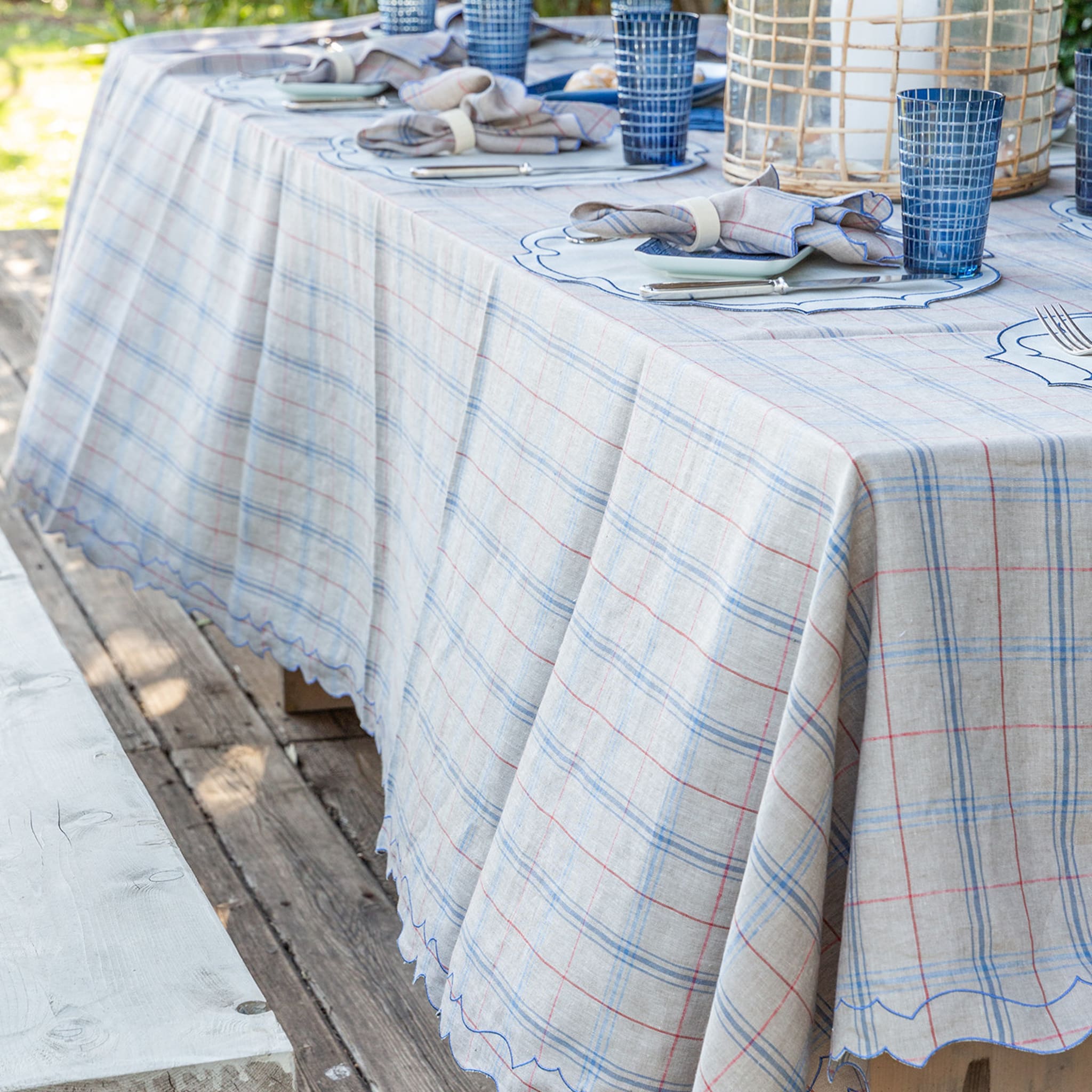 Ciclamino Par R Tablecloth with 8 napkins - Alternative view 3