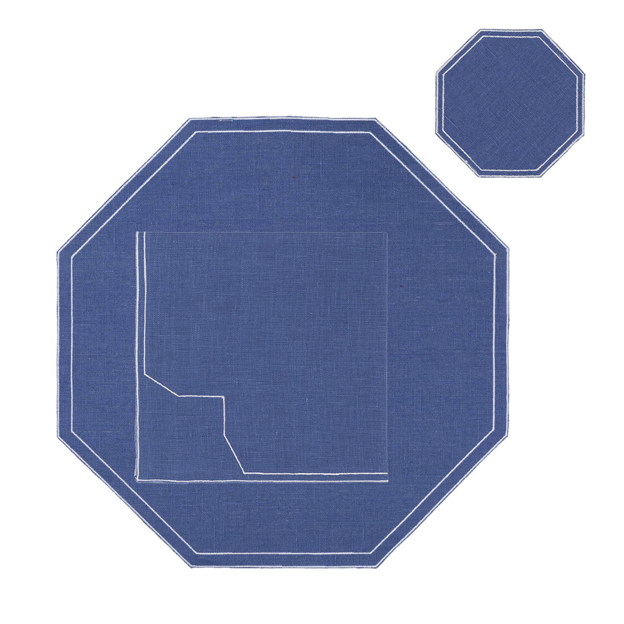 Set of 1 placemat with 1 napkin and 1 coaster - Octagon - Main view