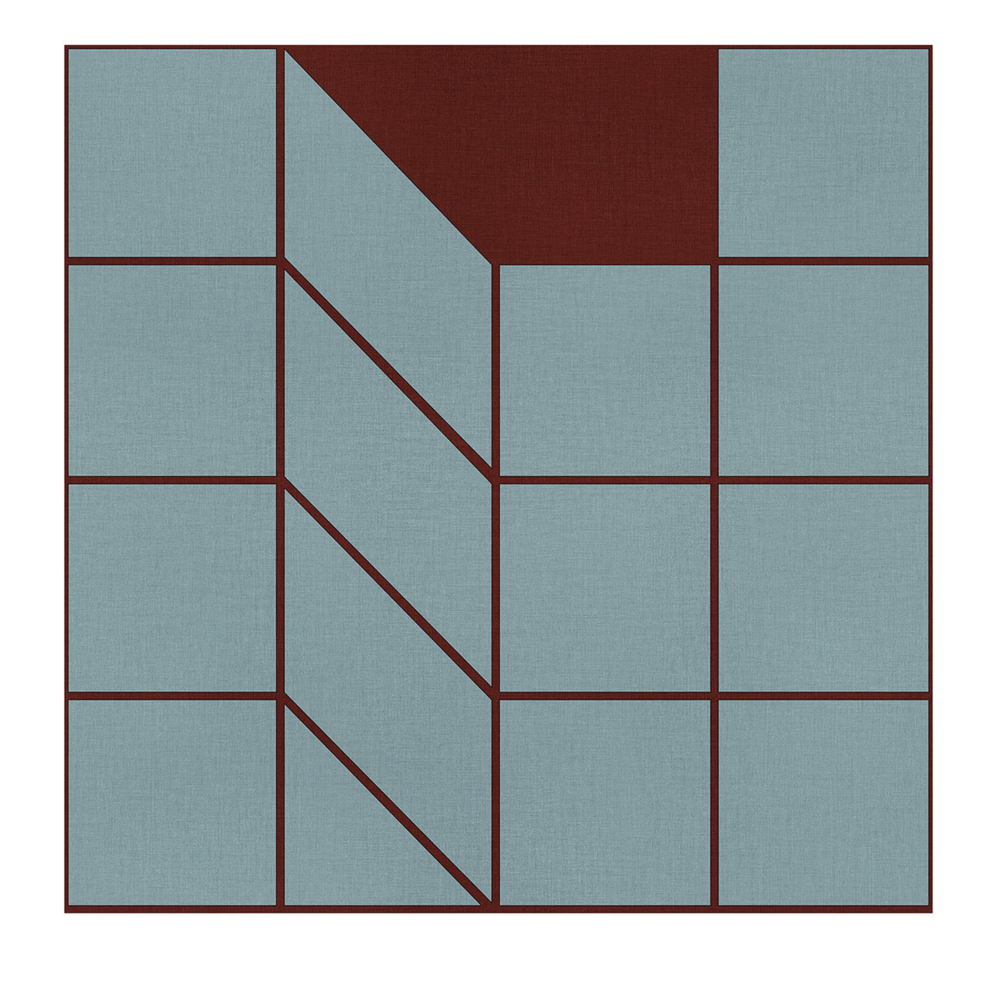 Manifeste graphique par Terzo Piano Quadra Brick sur Teal - Vue principale