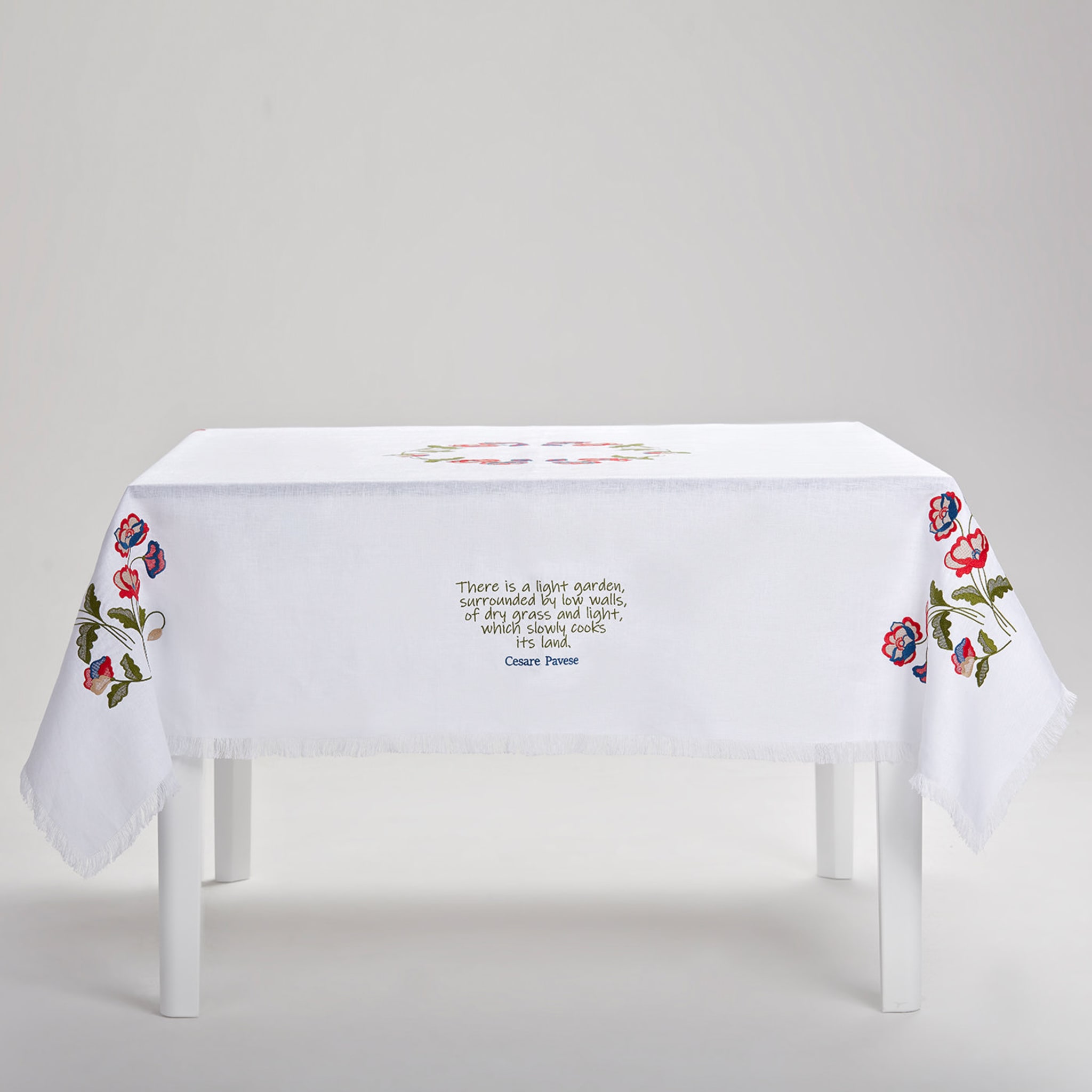 Gioia Square White Tablecloth - Alternative view 1