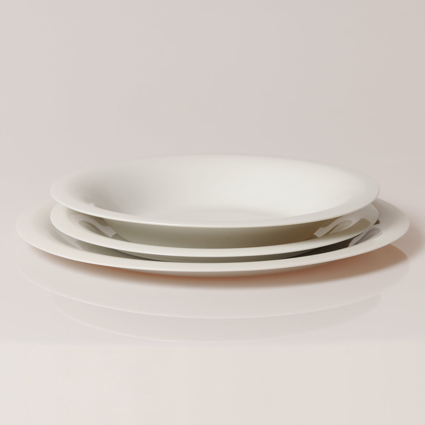 Segno White Table Set of 3 Plates - Andrea Mercati