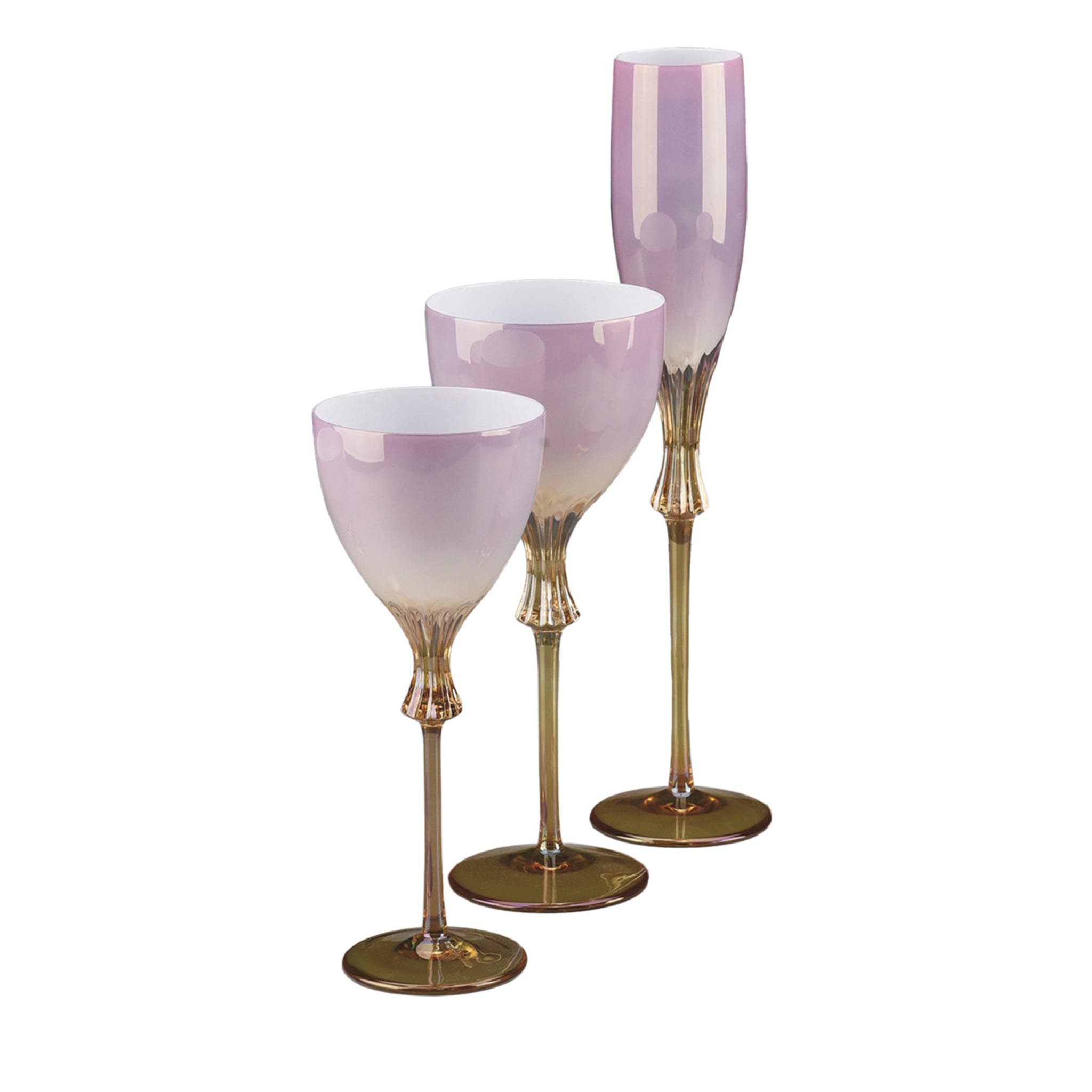 Rosa Set di 6 bicchieri misti rosa - Vista principale