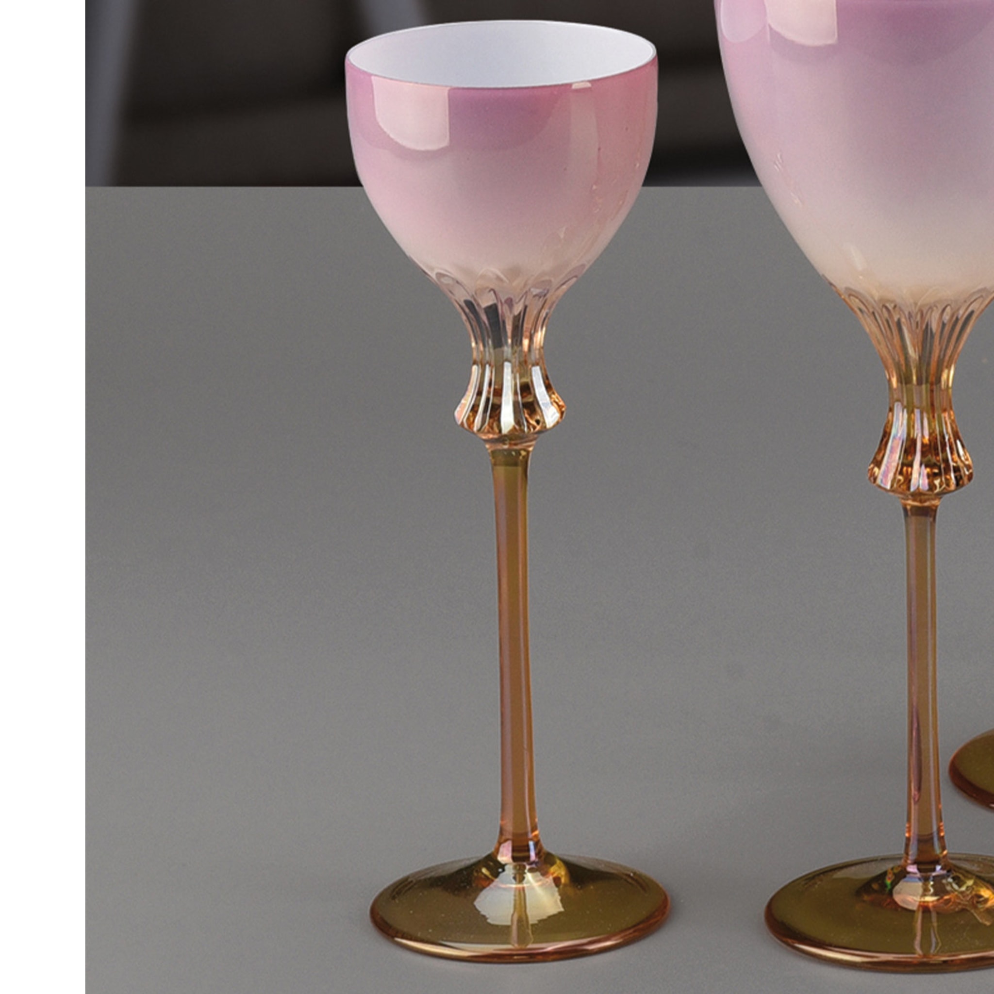Rosa Set of 6 Pink Liquor Glasses - Alternative view 2