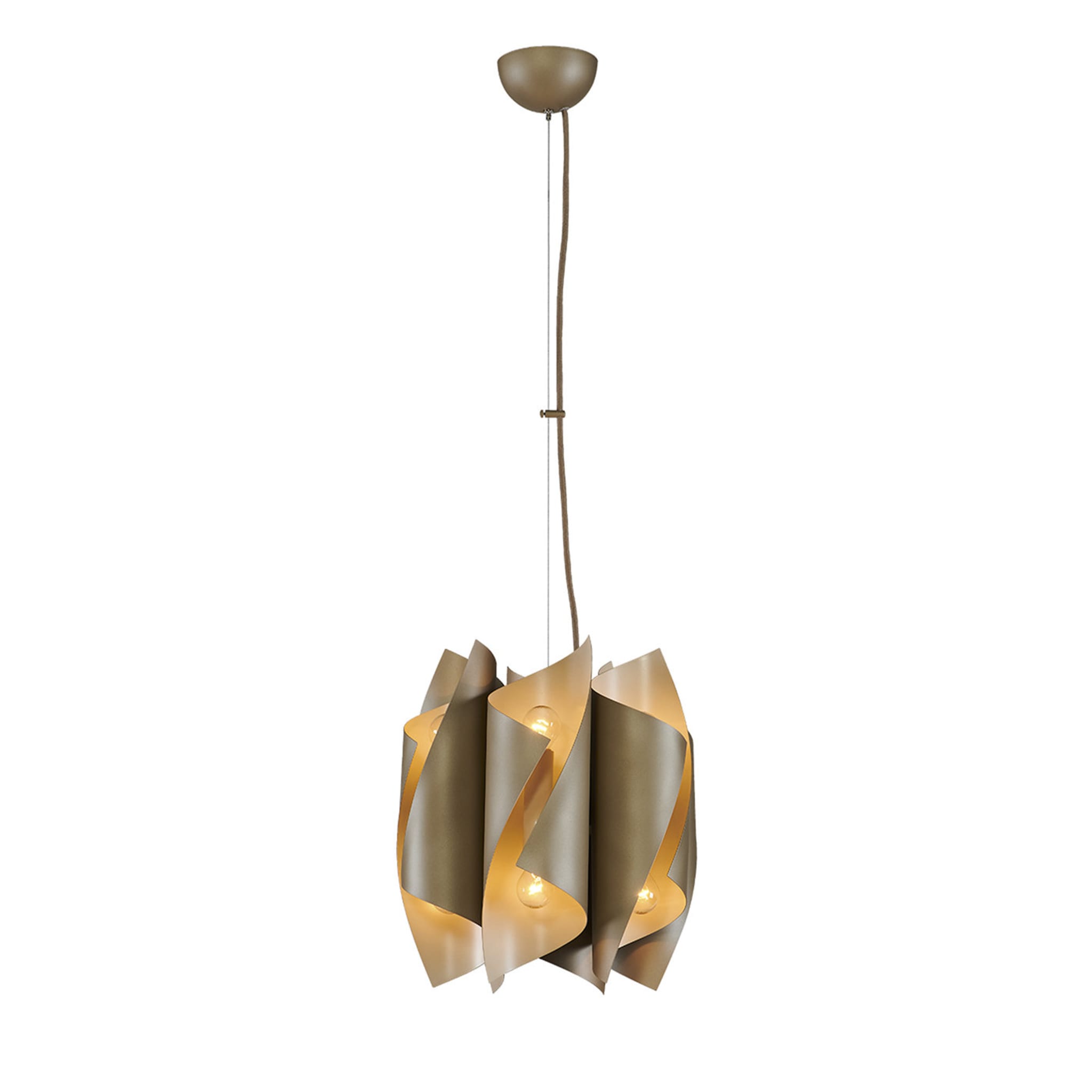 4002/S12 12-Light Taupe and Ivory Pendant Lamp - Main view