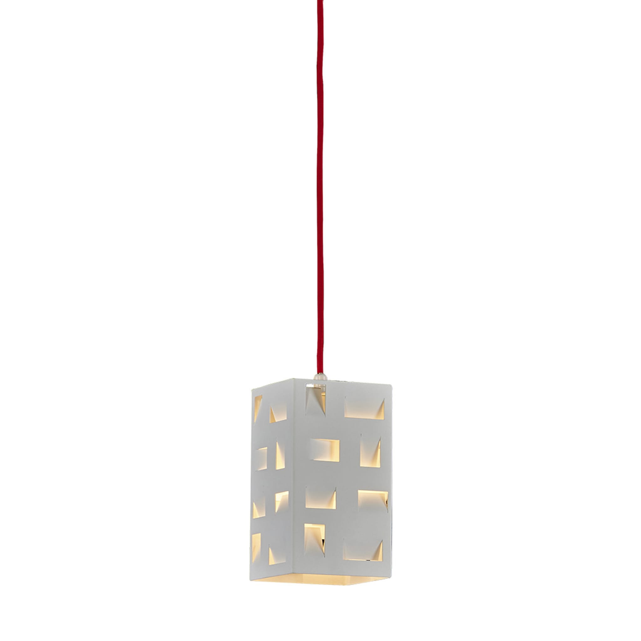 4004/S1 Petite lampe suspendue blanche - Vue principale