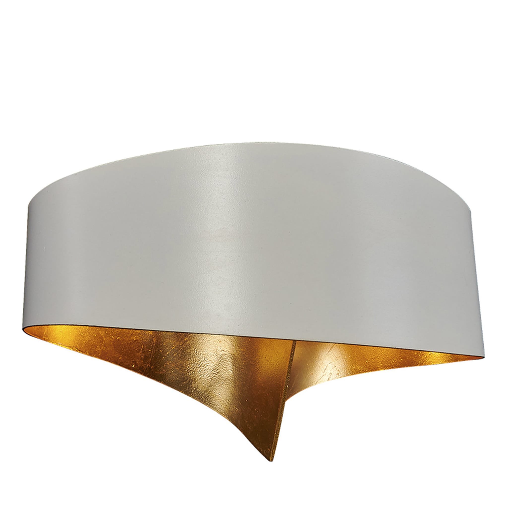 4007/A2 2-Light White and Gold Sconce - Main view