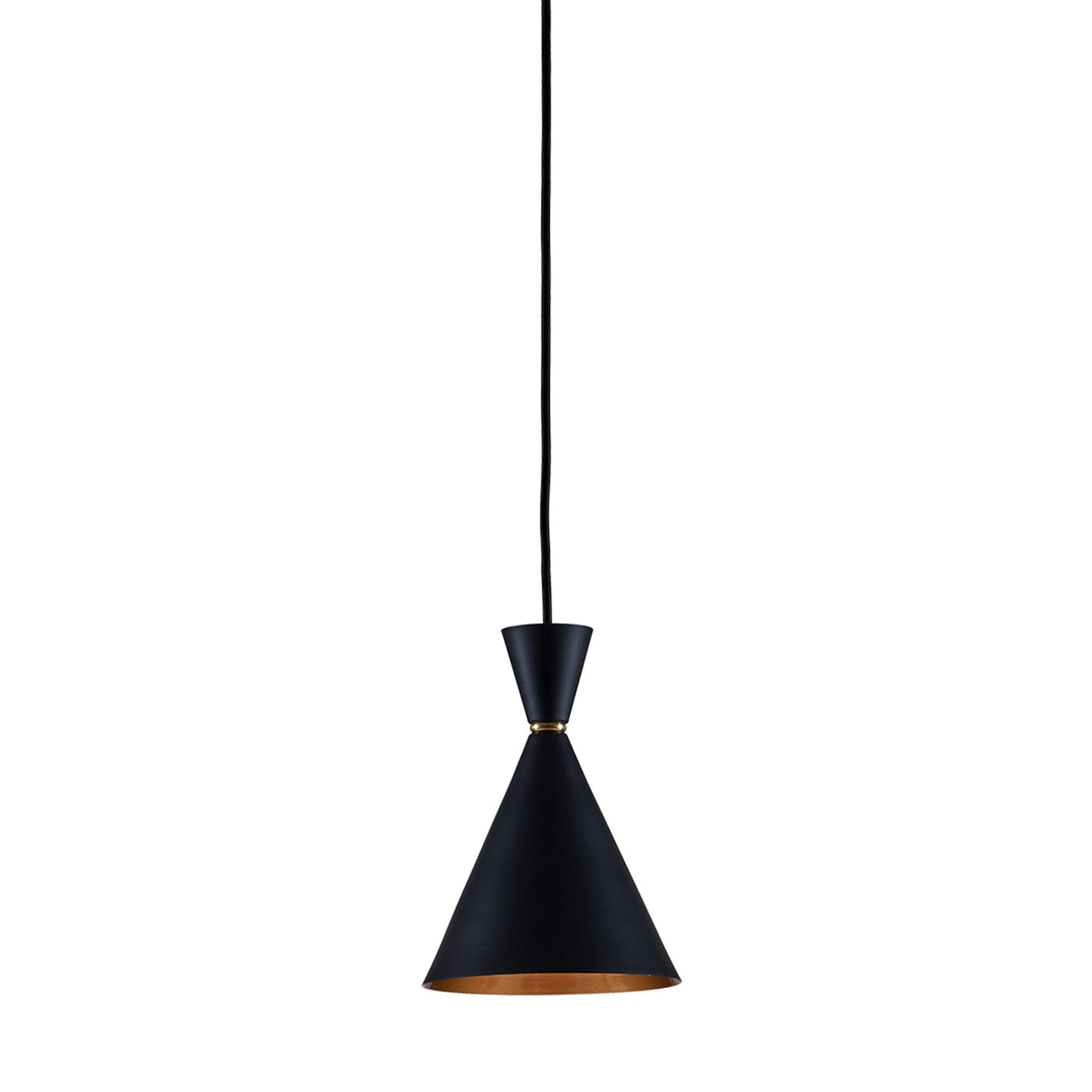 4012/S1 Black and Gold Pendant Lamp - Main view