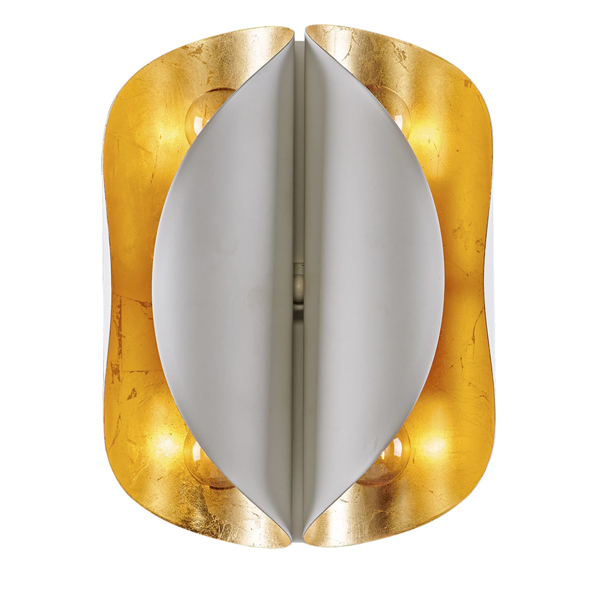 4000/A4 4-Light White and Gold Sconce - Main view