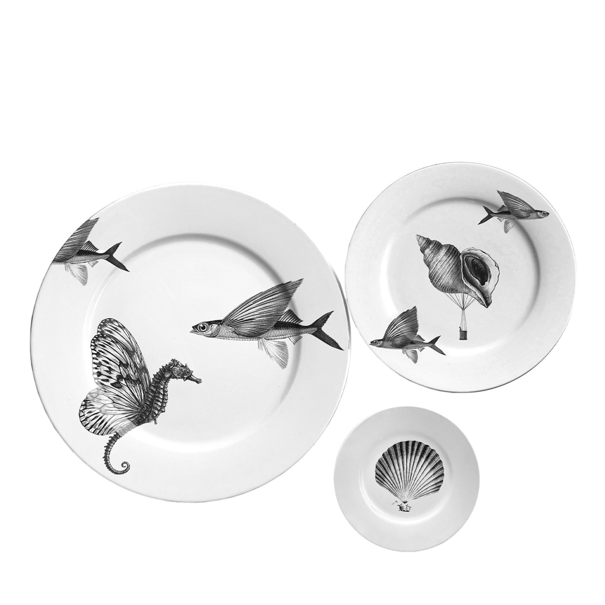 Mare di Sogni Set of 3 Decorative Plates #2 - Main view