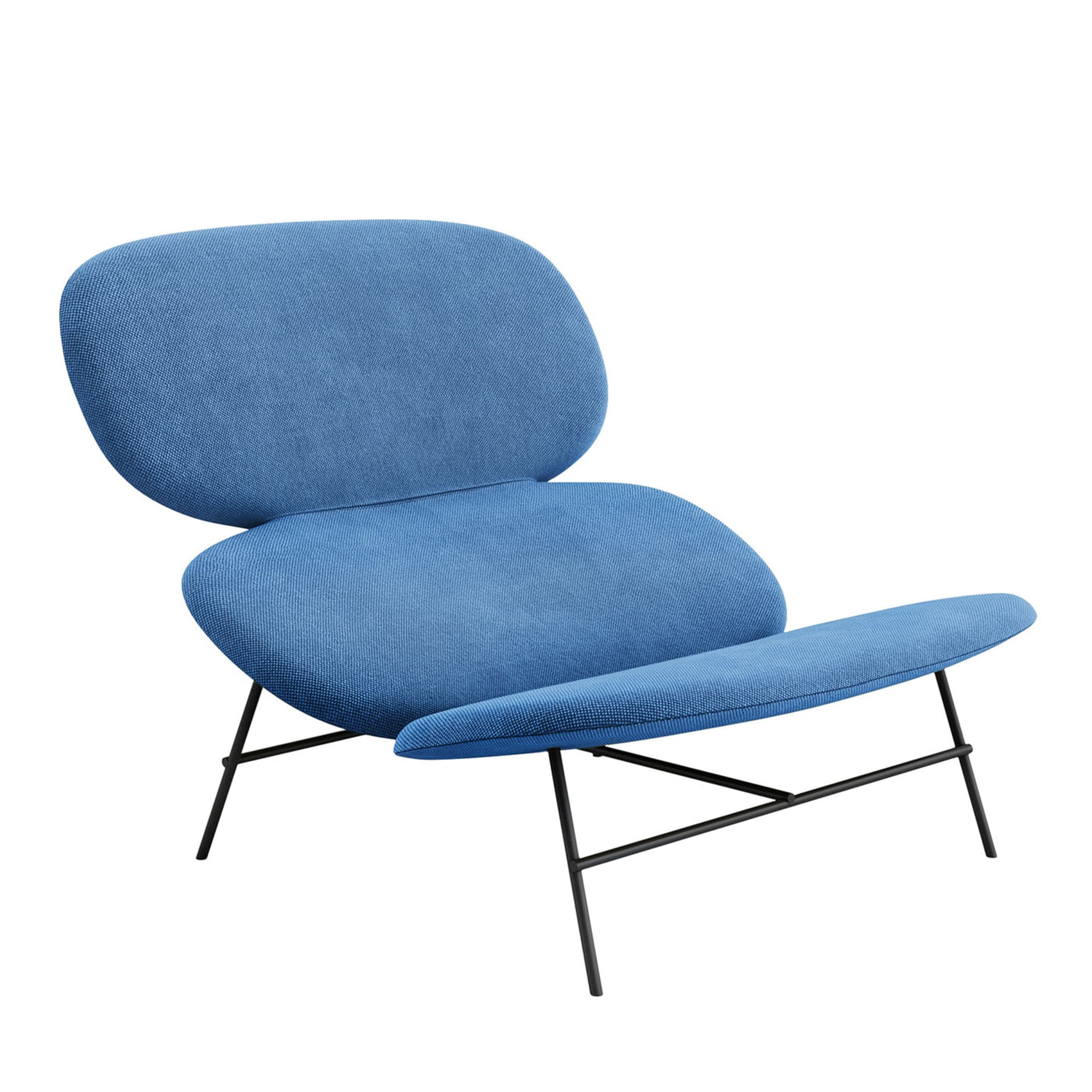 Kelly Blue Lounge Armchair - Main view