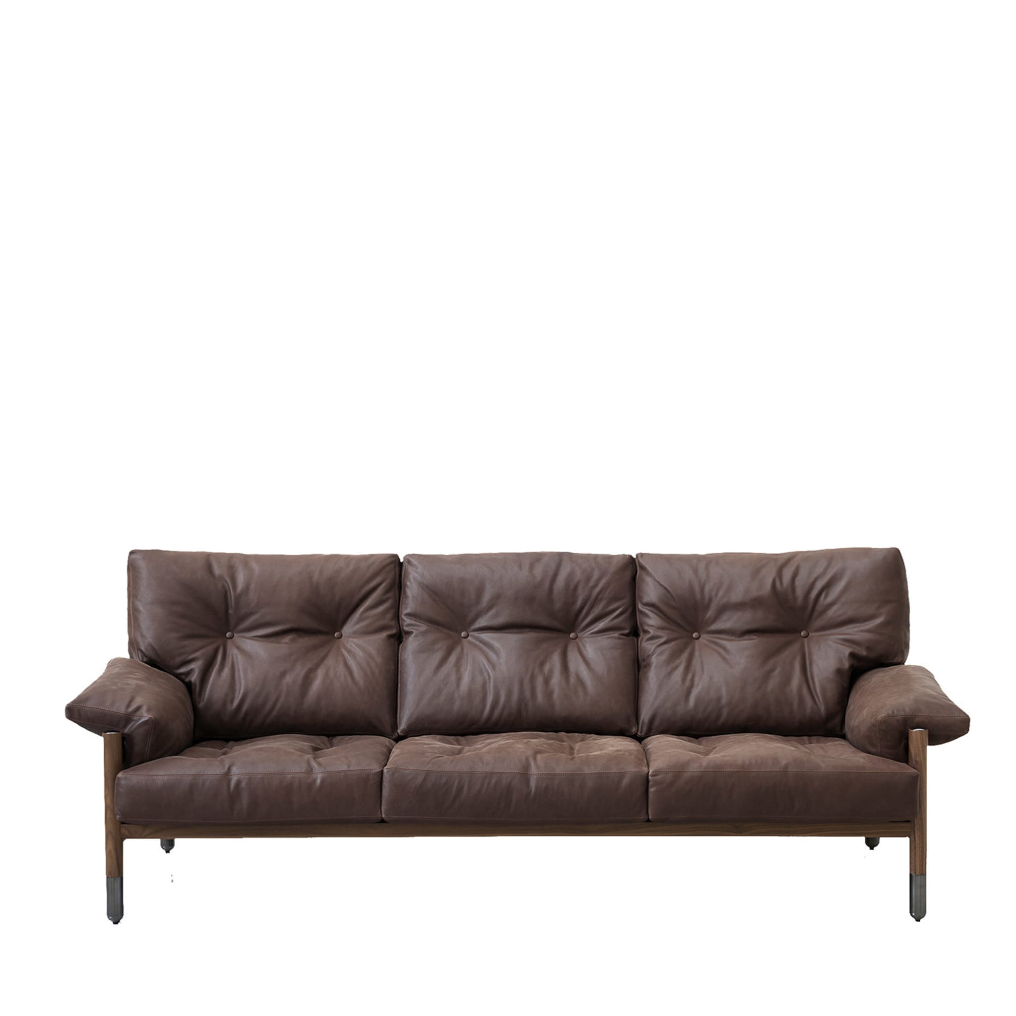 Sella Brown Sofa - Main view