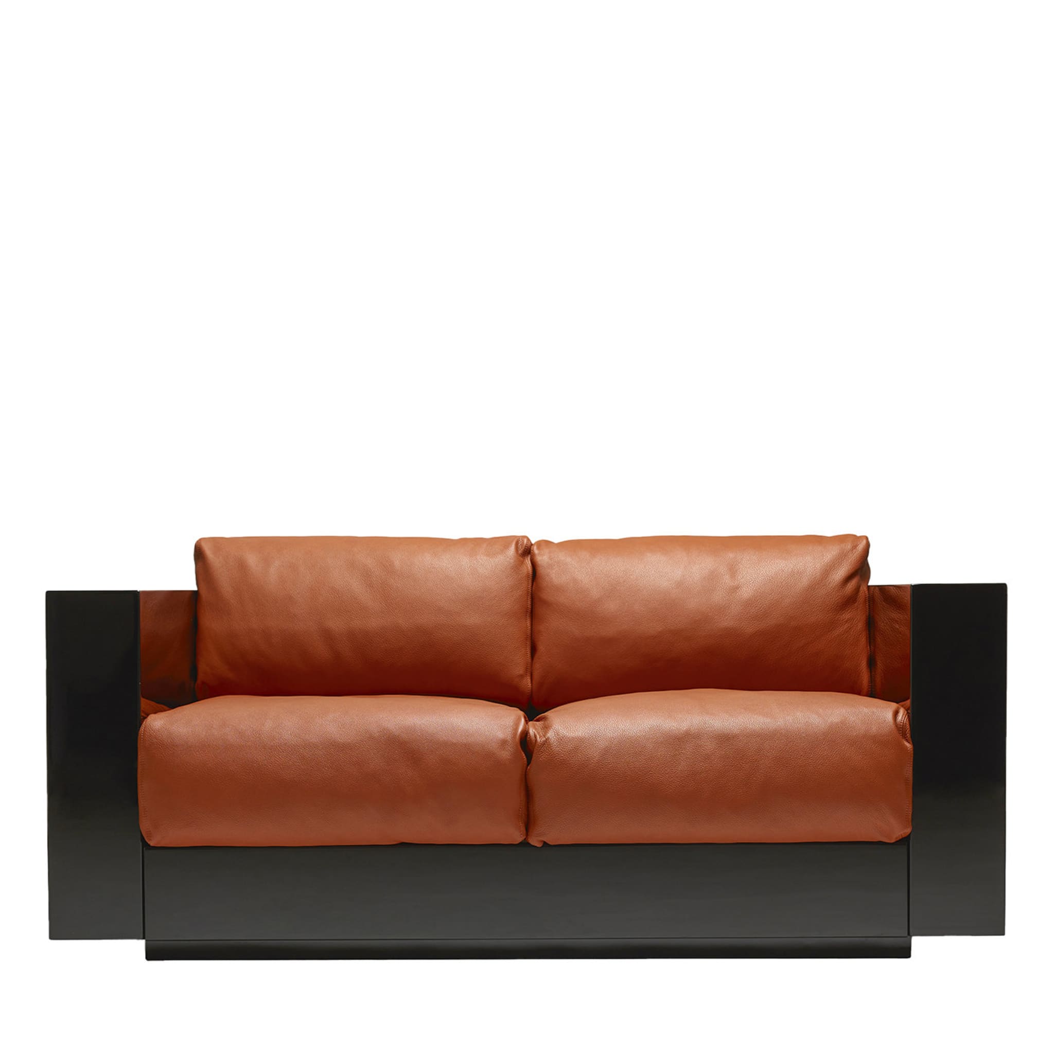 Saratoga Orange Sofa by Lella and Massimo Vignelli - Main view