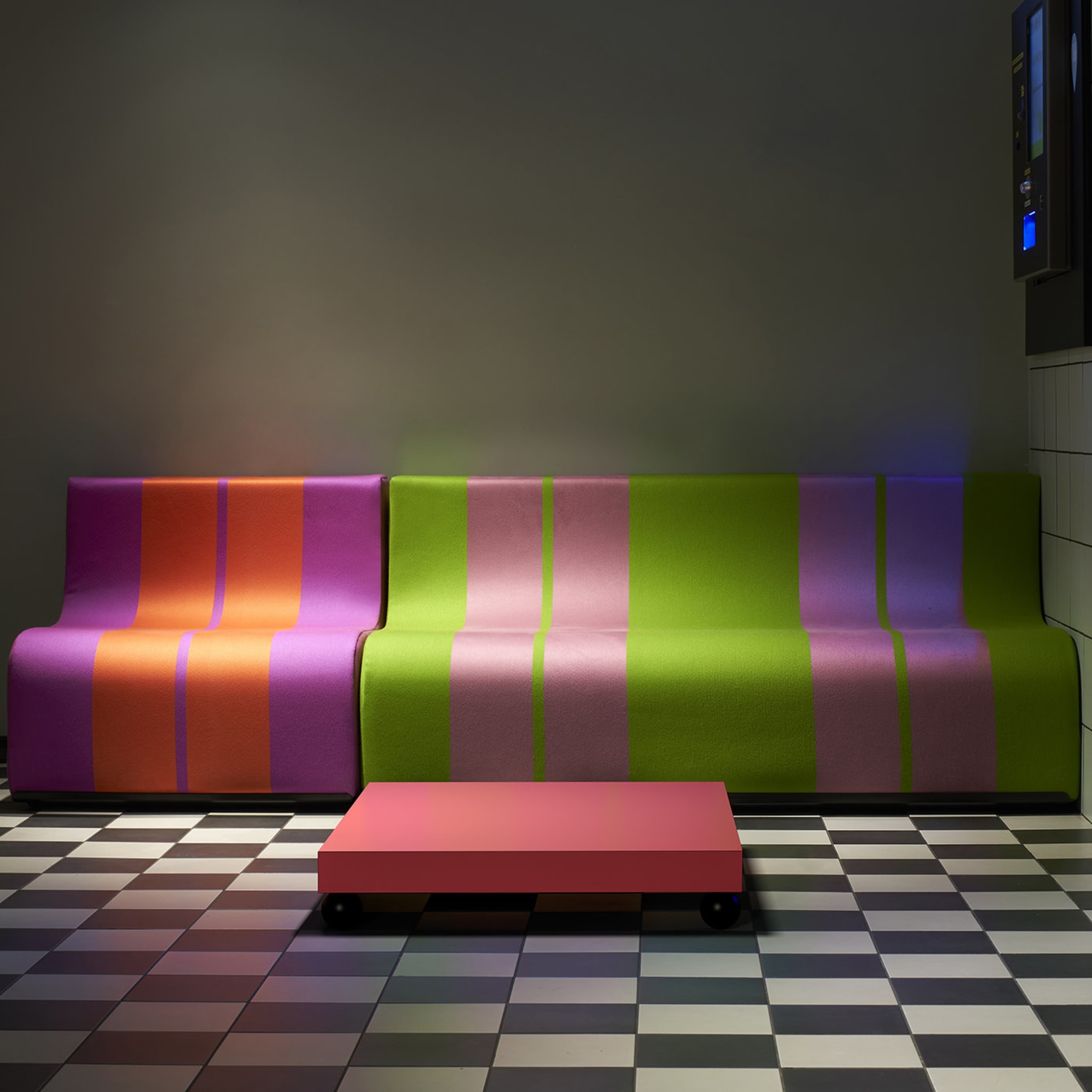 Sofo Green and Pink Sofa - Alternative view 1