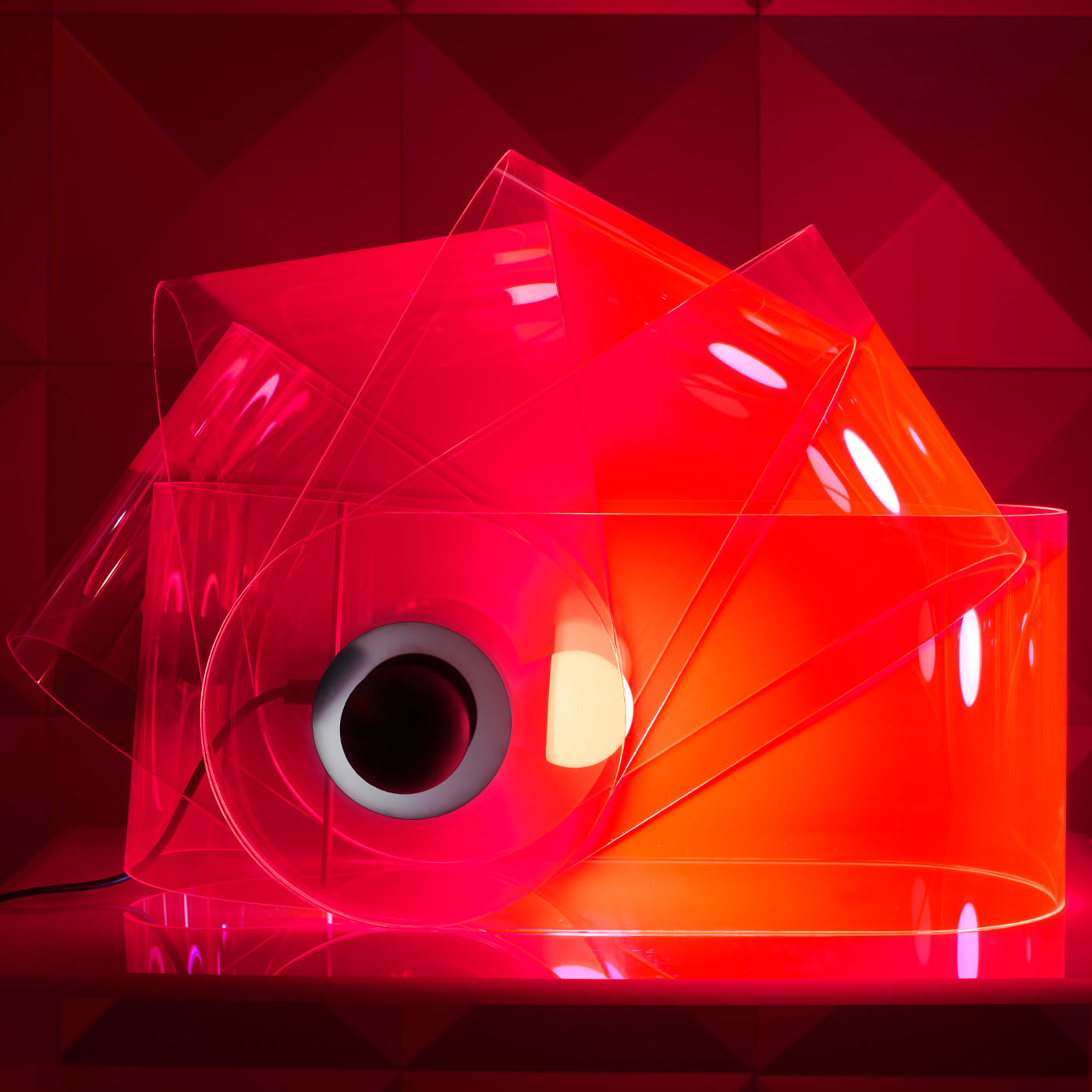 Gherpe Red Table Lamp - Poltronova