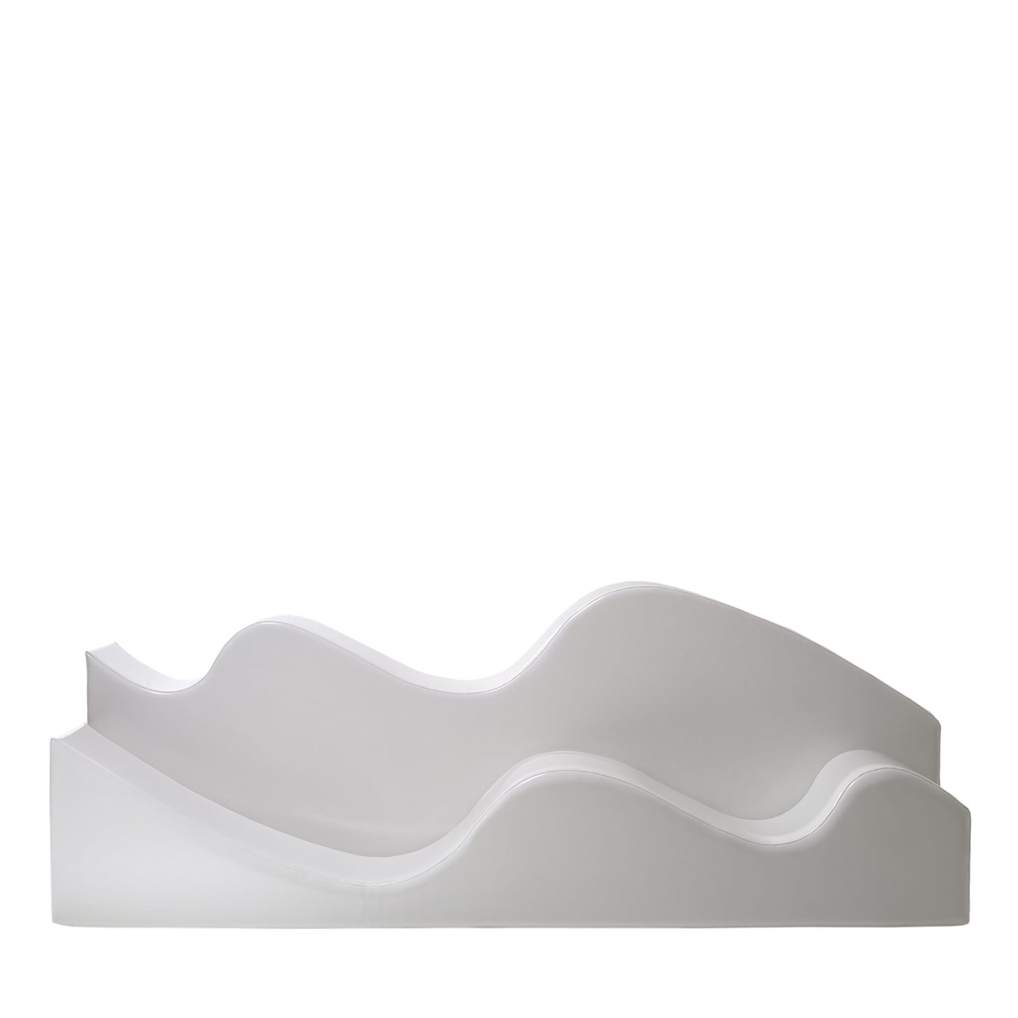 Canapé Superonda blanc par Archizoom - Vue principale
