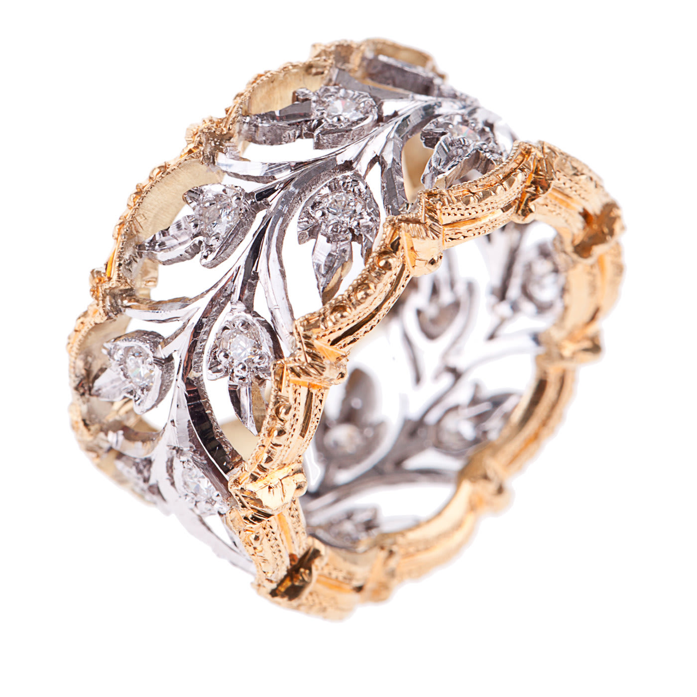 Lily Gold and Diamonds Ring - Marco Baroni