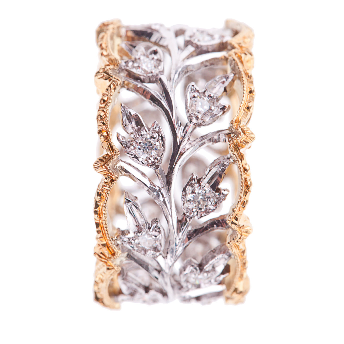 Lily Gold and Diamonds Ring - Marco Baroni