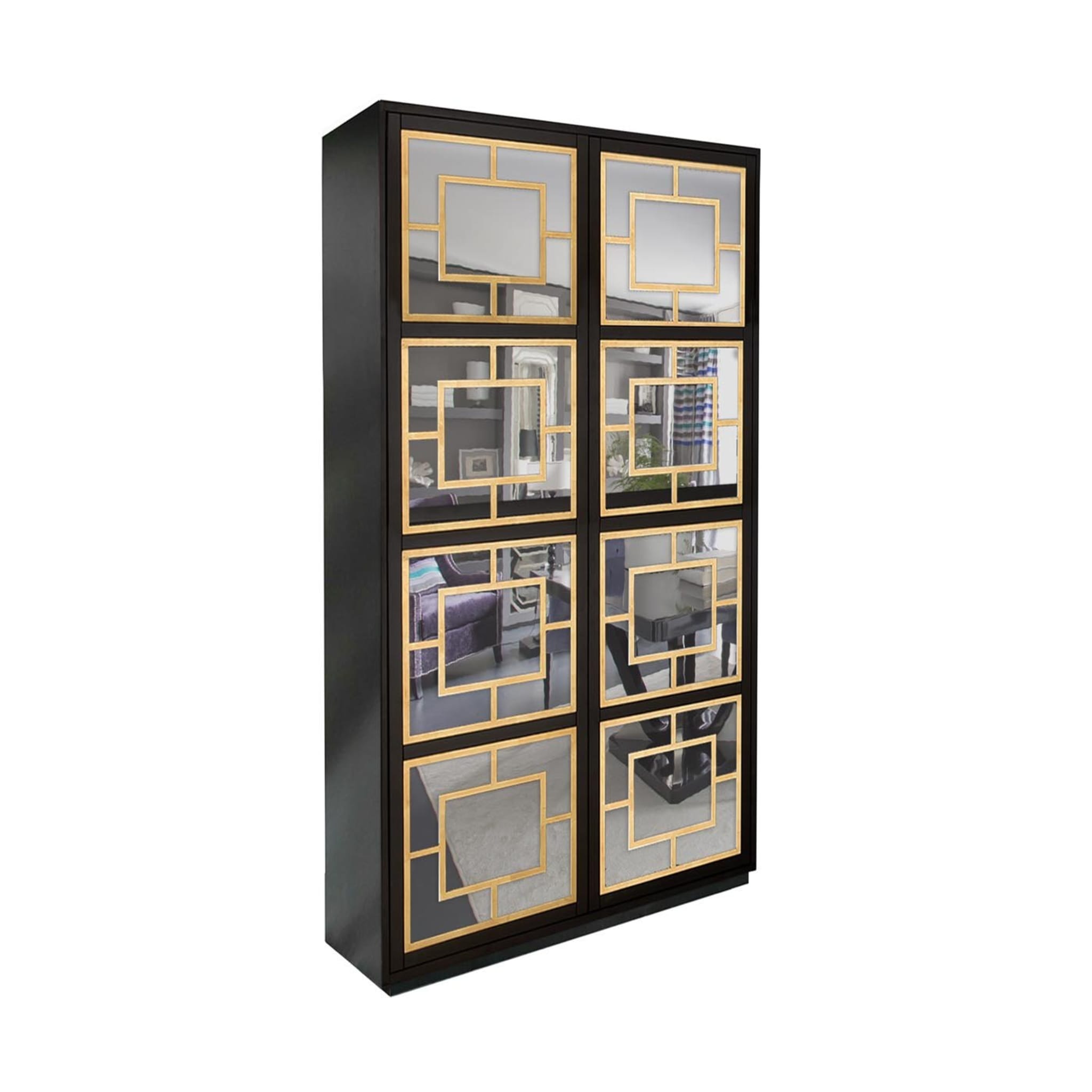 Zoe Armoire with Mirror and Plinth Base - Alternative view 1