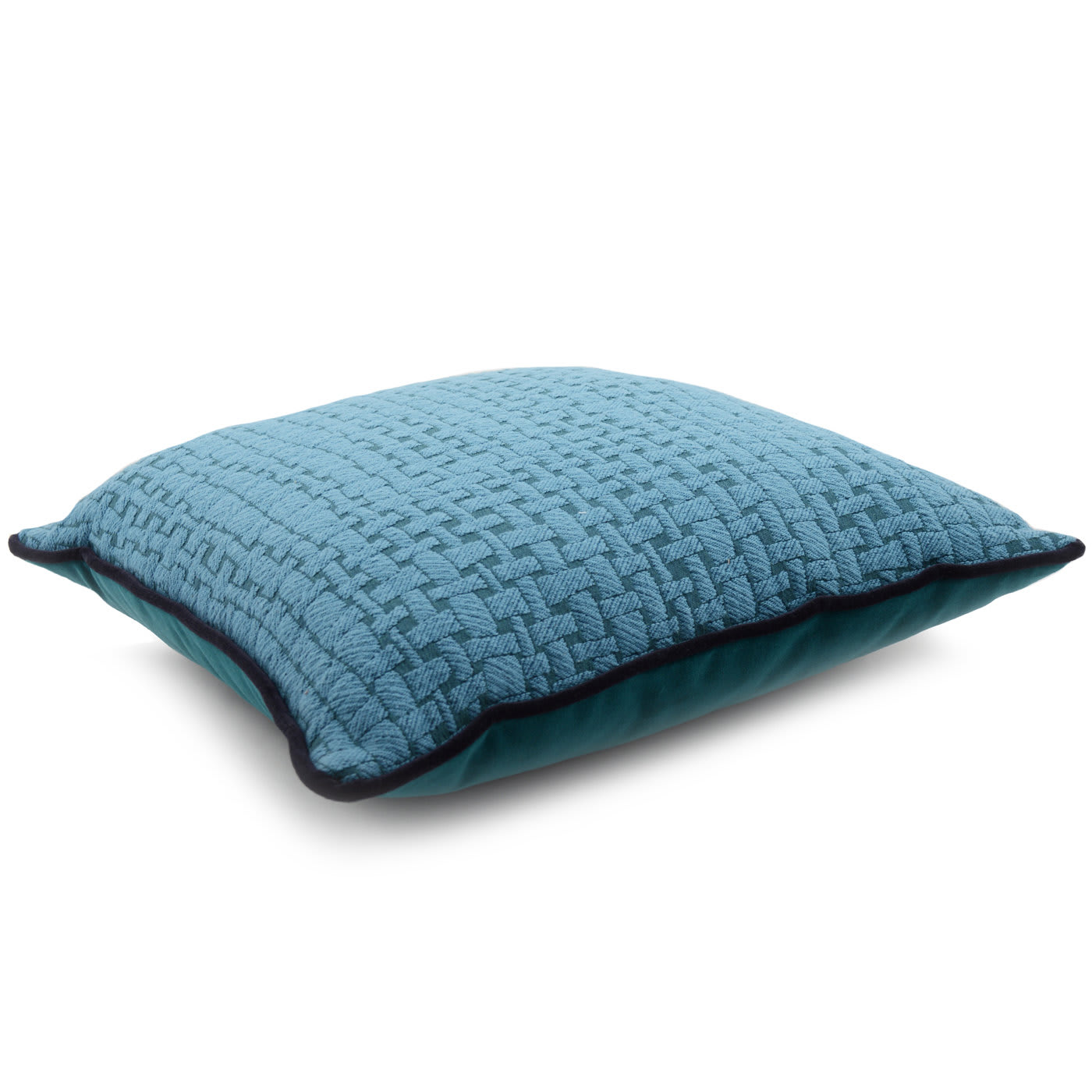 Blue Geometric Carré Cushion - l'Opificio