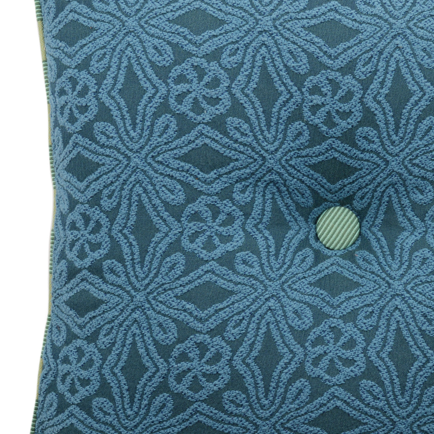 Green Button Carré Cushion - l'Opificio