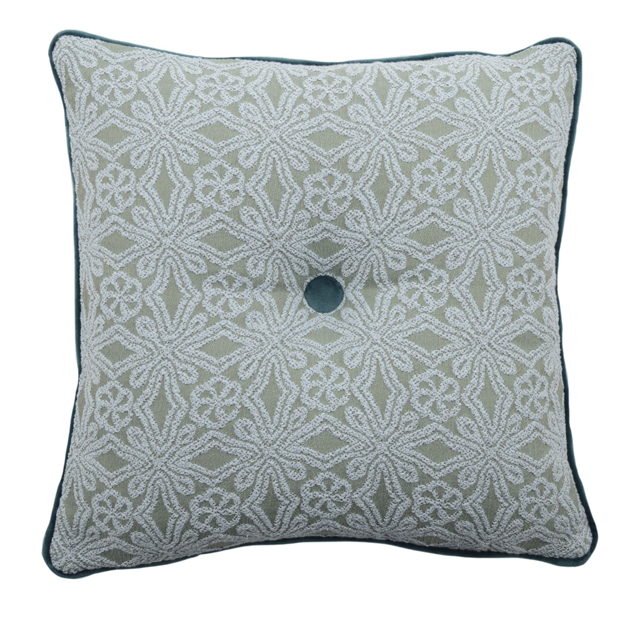 Tiffany Carré Cushion in floreal jacquard fabric - Main view