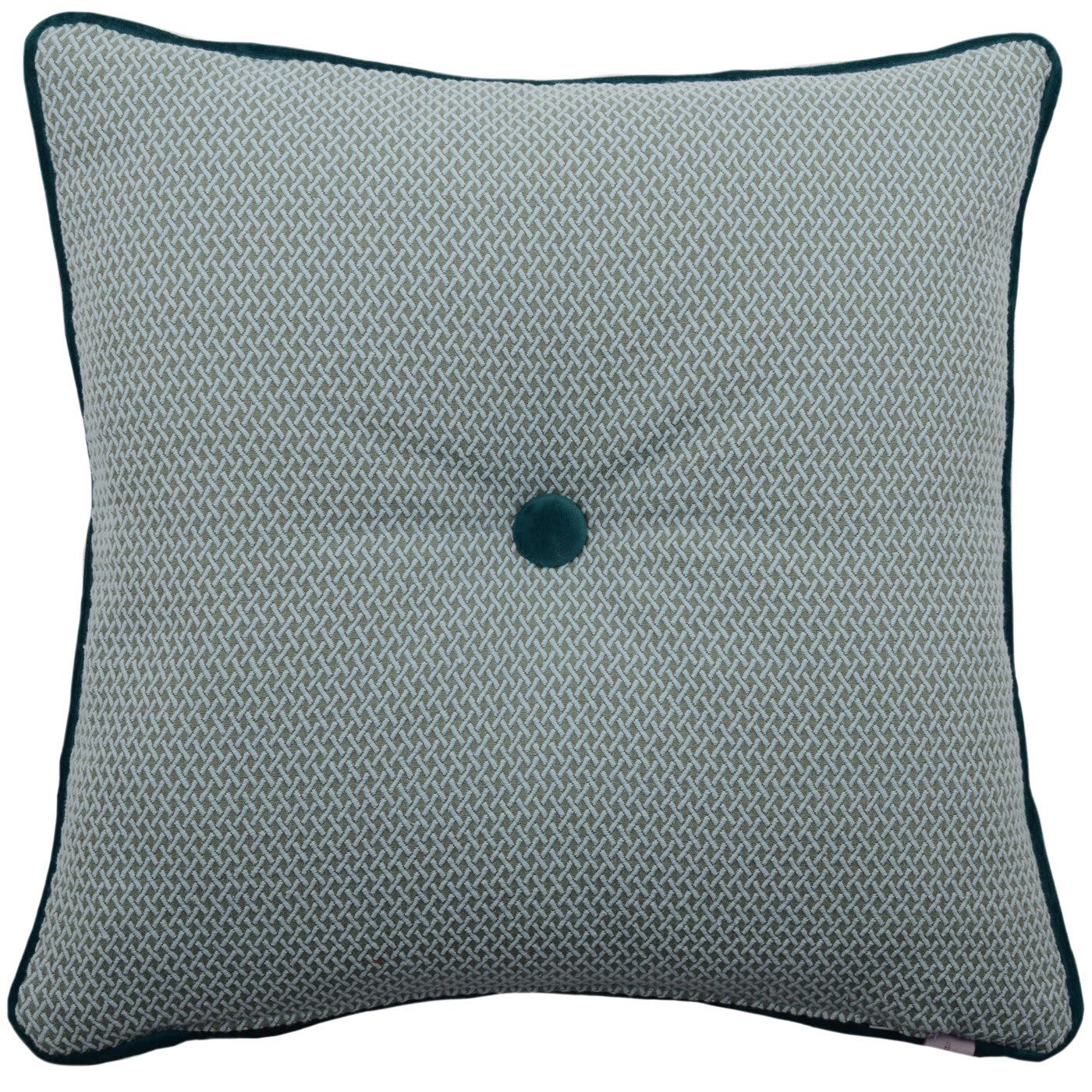 Blue Button Carré Cushion - l'Opificio