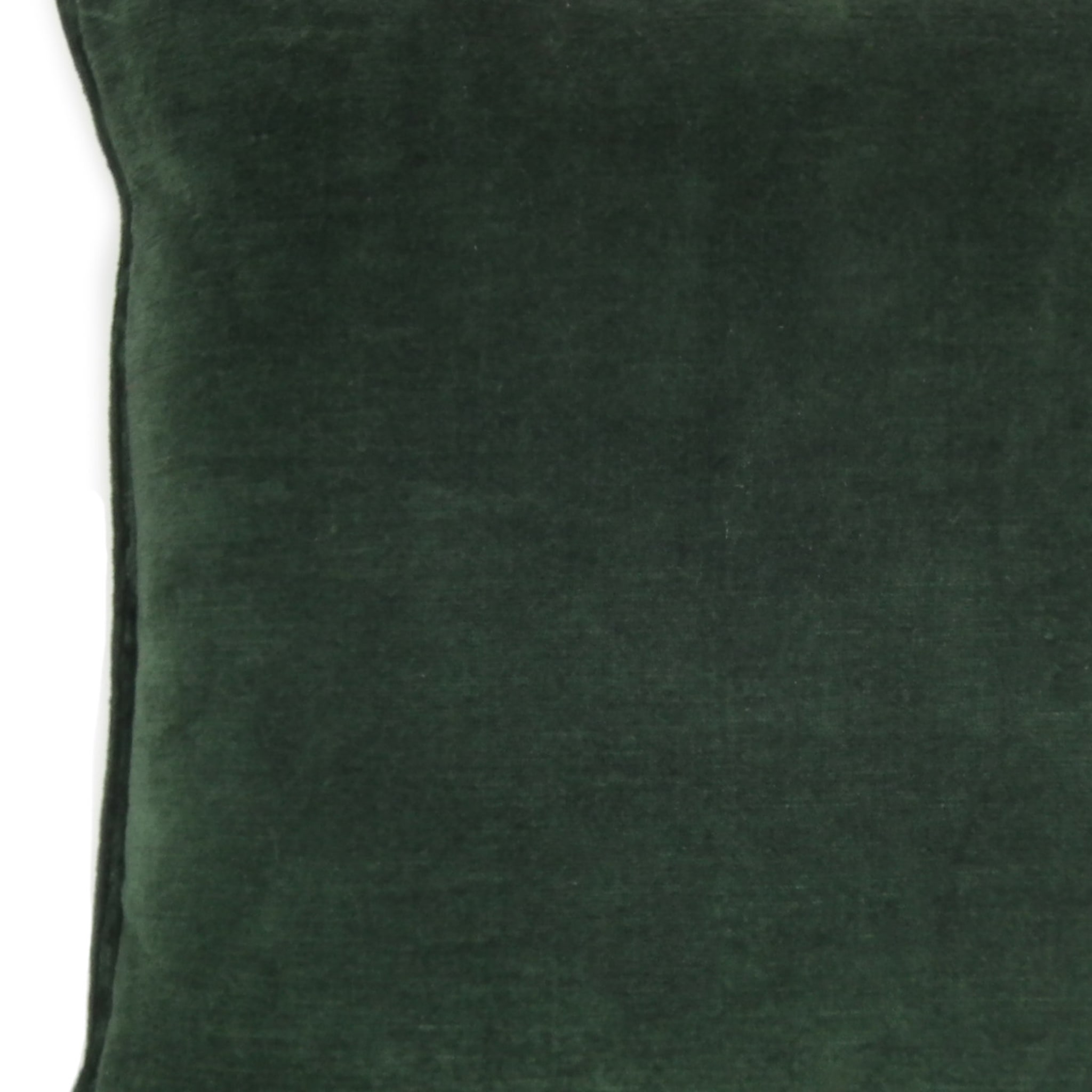 Dark Green Linen Velvet Carré Cushion - Alternative view 2