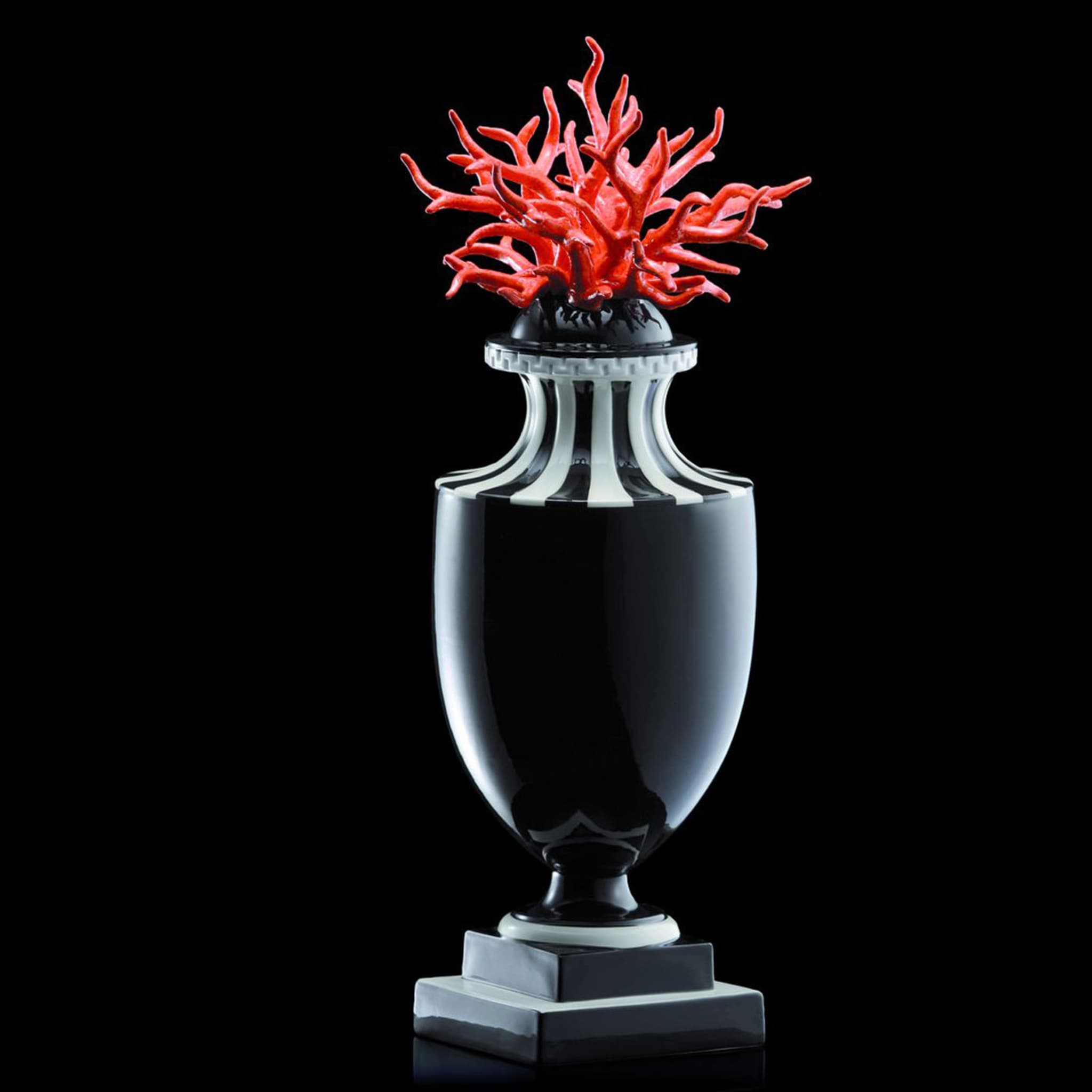 Large Black Corallo Vase - Alternative view 1
