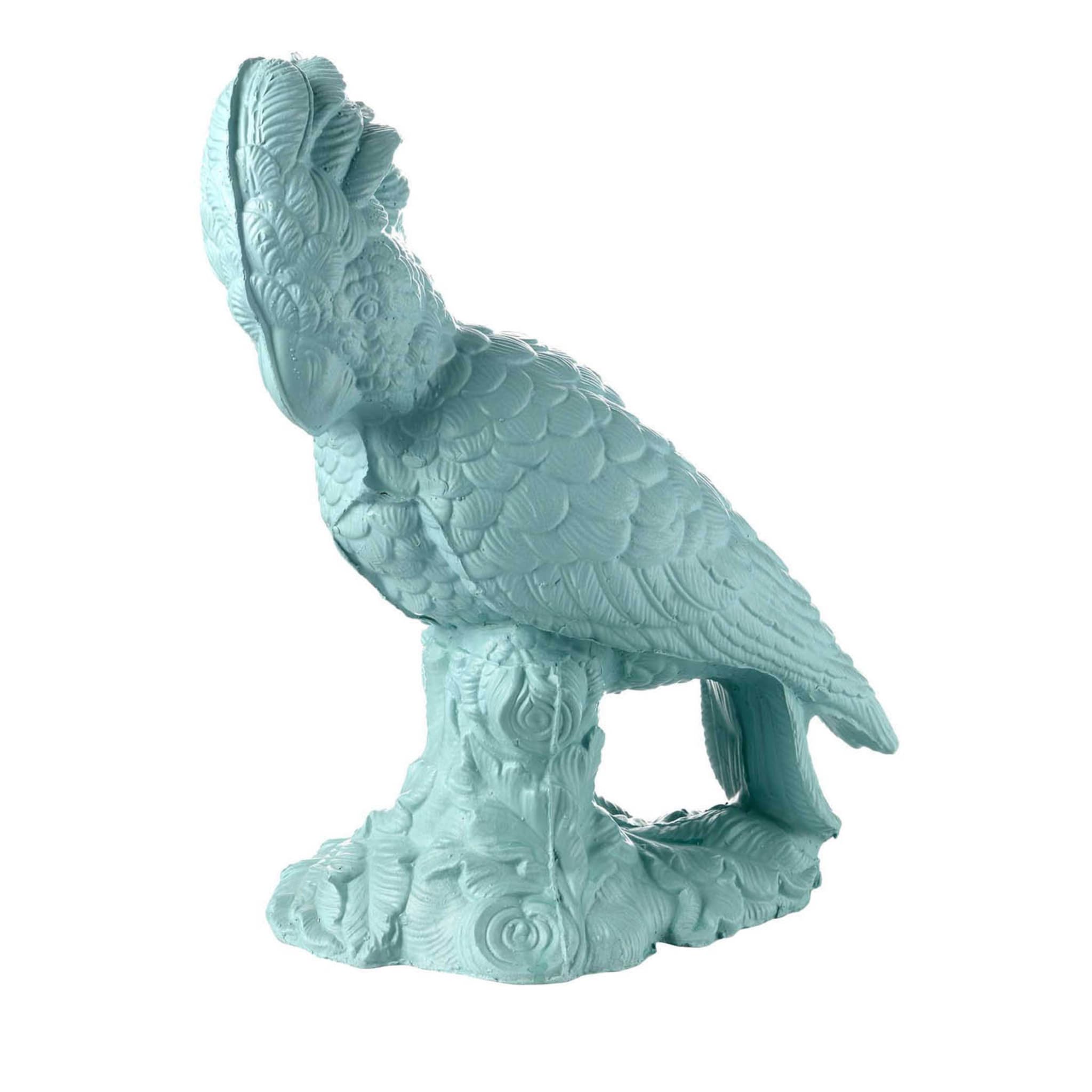 Perroquet en céramique turquoise - Vue principale