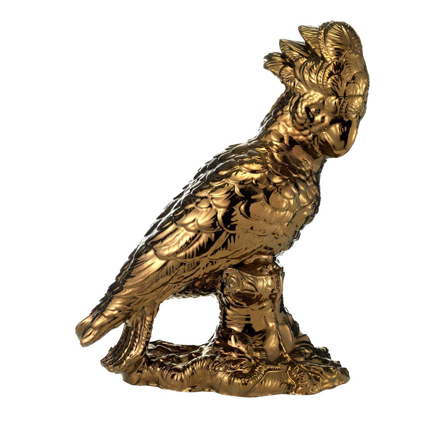 Bronze Ceramic Parrot - Botteganove