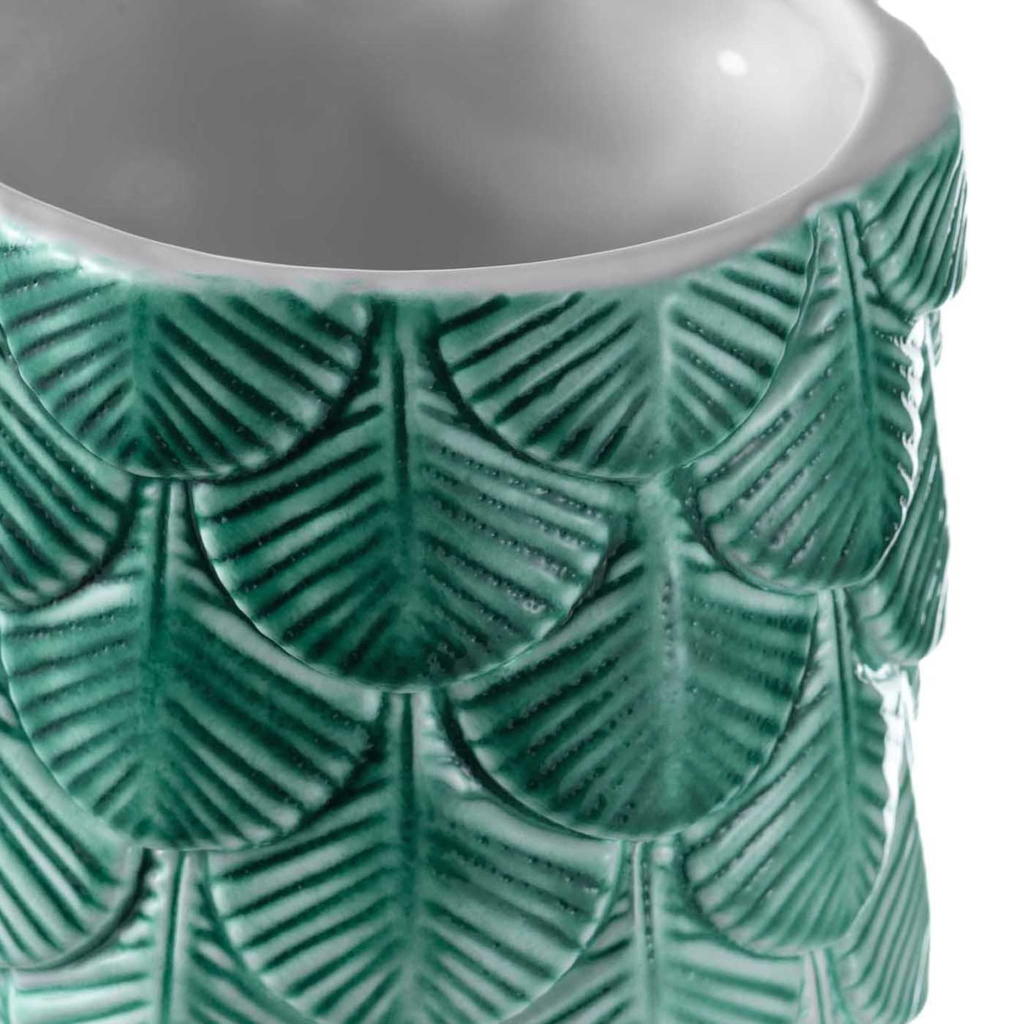 Turquoise and White Plumage Vase - Alternative view 1