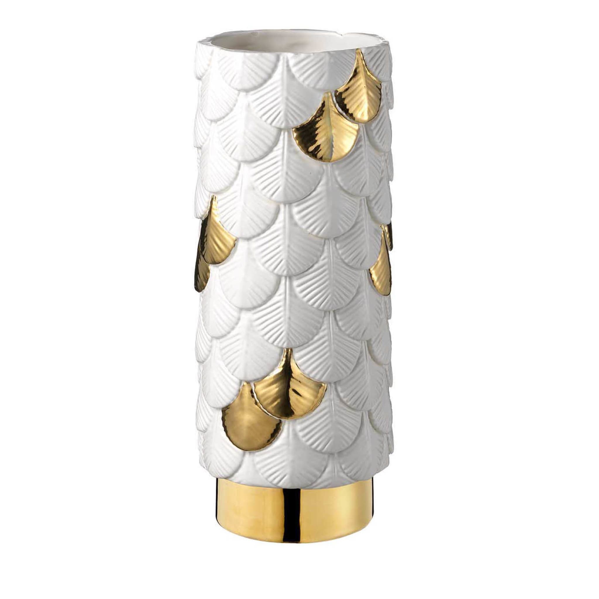 Vase mit goldenem Federkleid - Hauptansicht