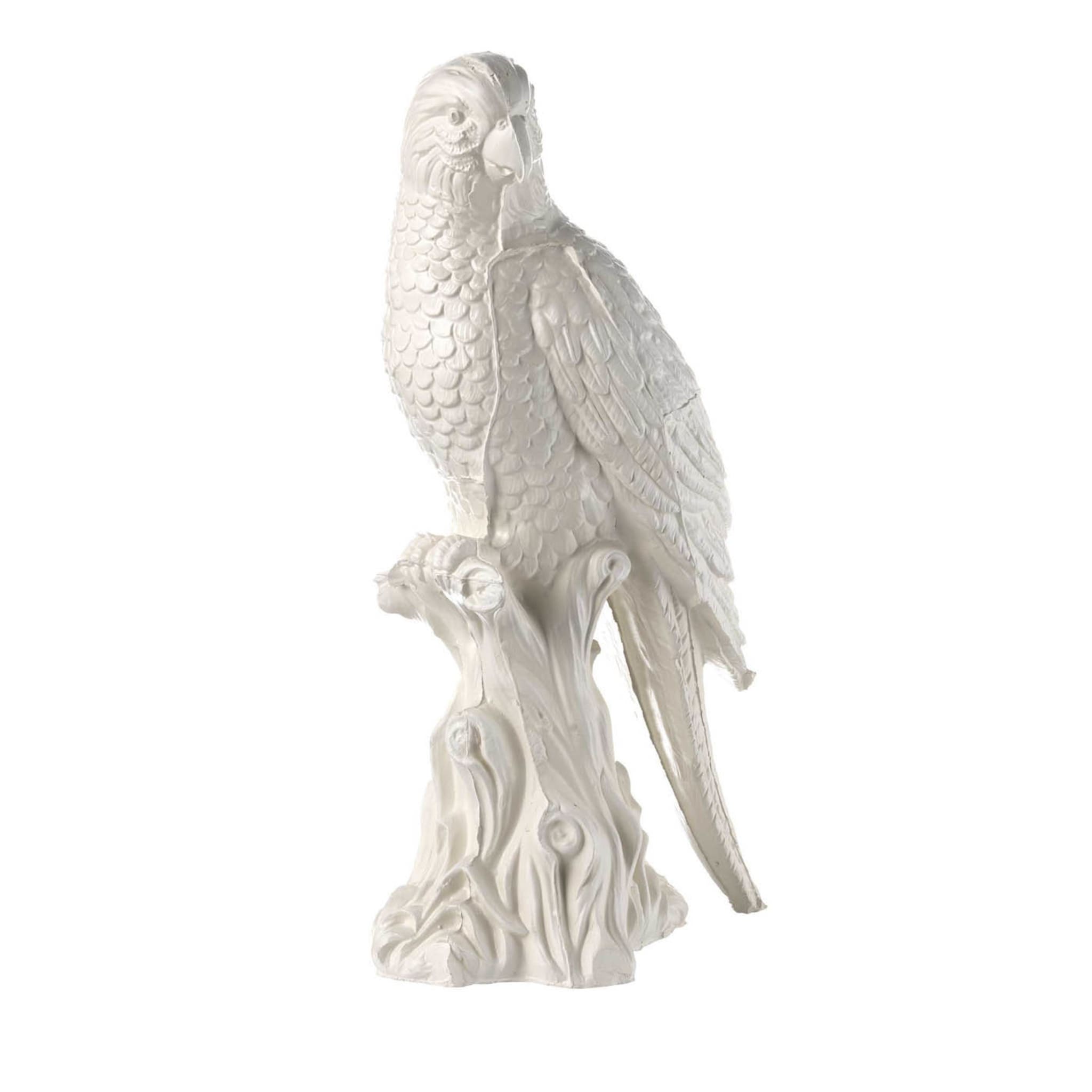 White Ceramic Parrot - Main view