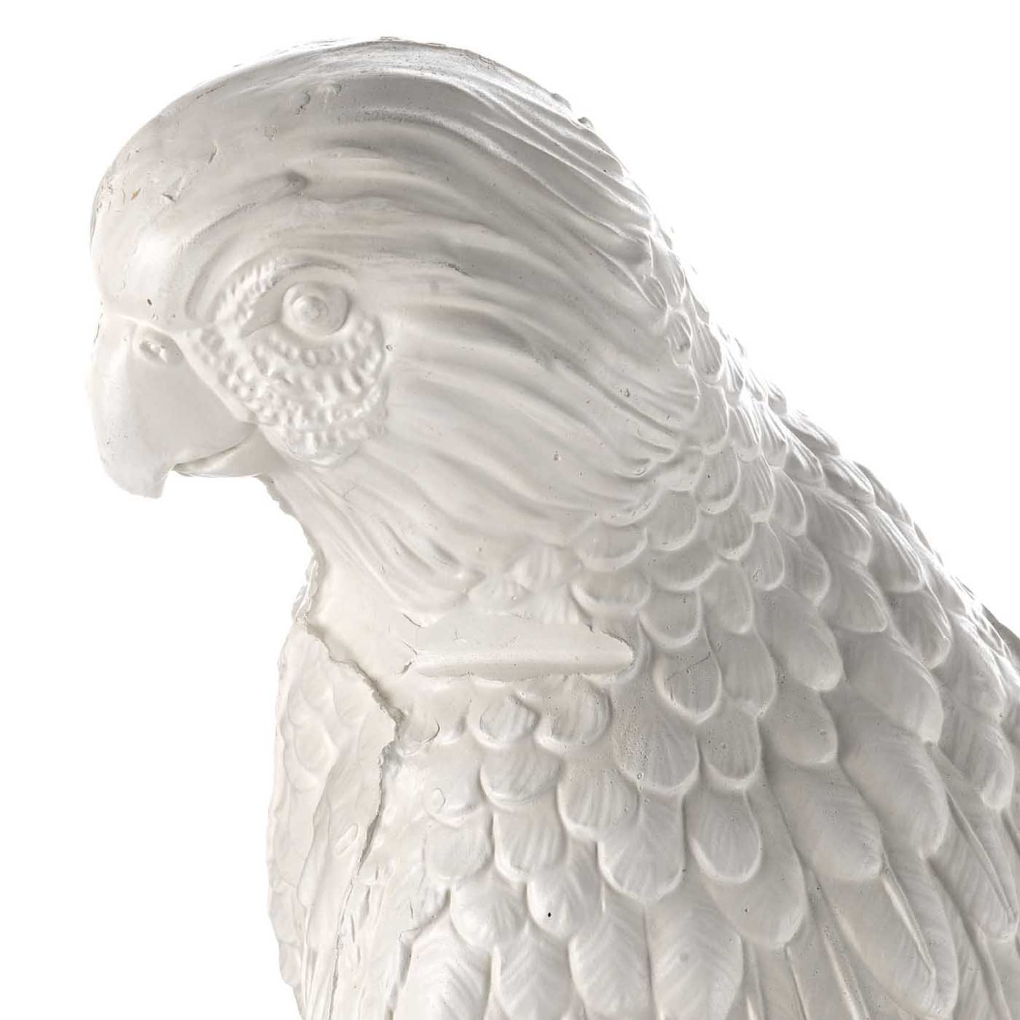 Weißer Keramik-Papagei - Alternative Ansicht 1