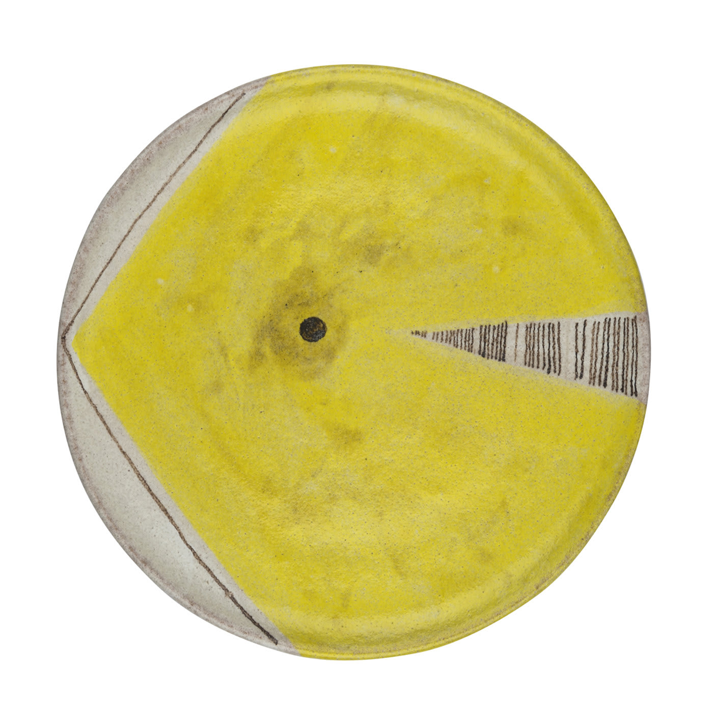 Segni Yellow Plate - Pierfrancesco Solimene