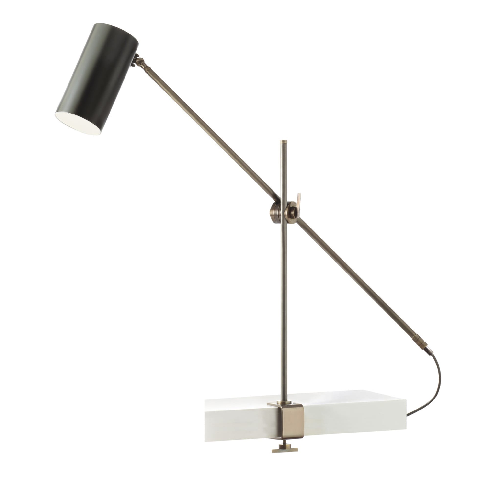 Kursa Clip-on Desk Lamp in Brass - Main view
